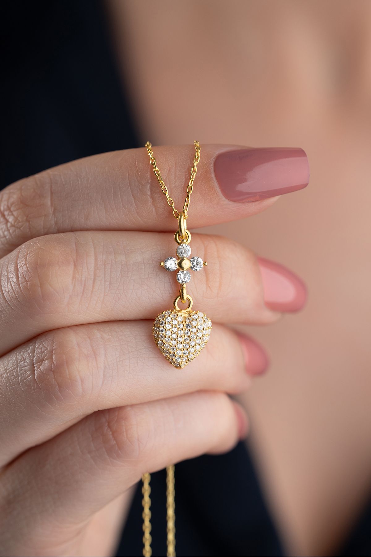 Silvano Jewelry 925 Ayar Gümüş Kalp Kolye