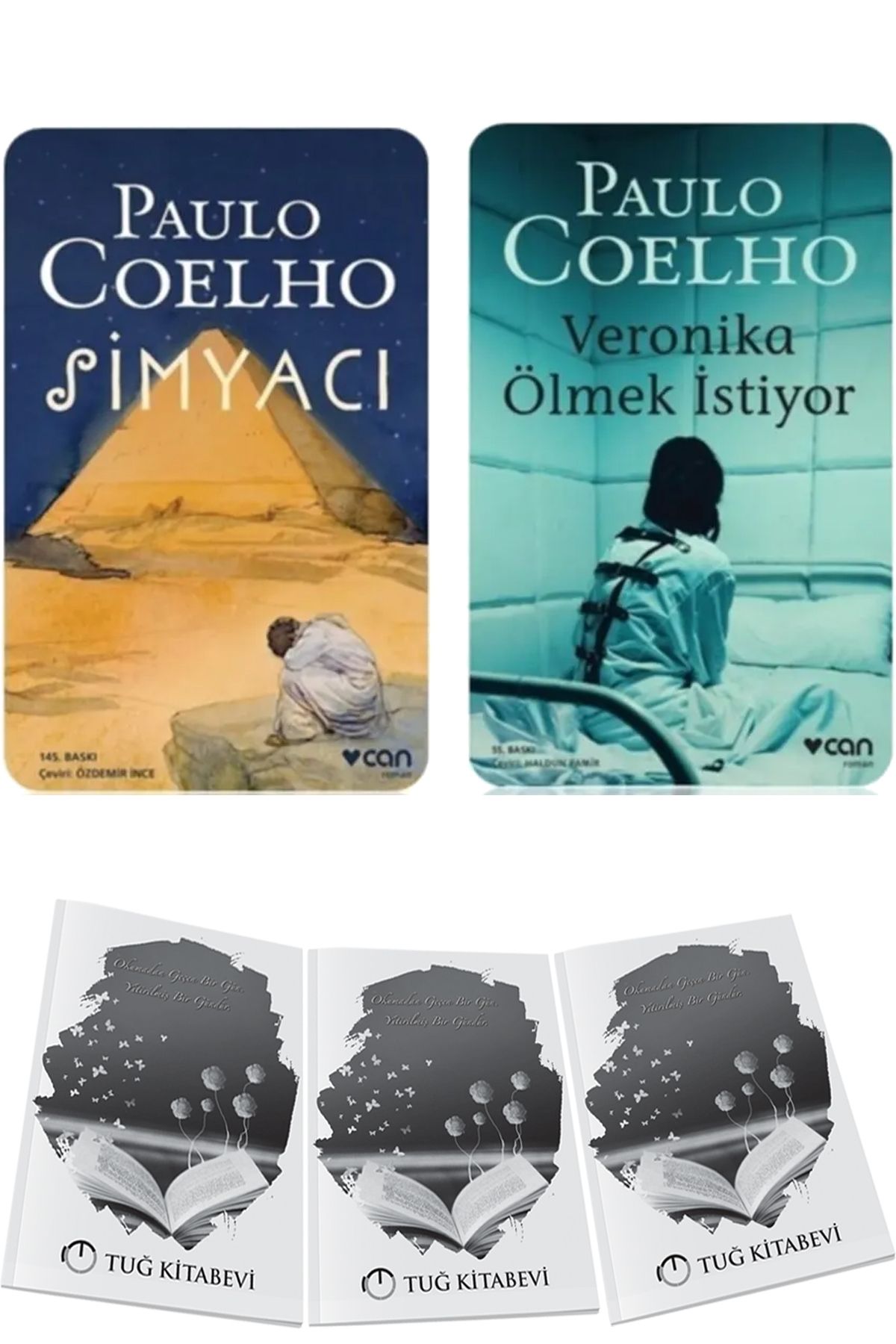Can Yayınları Simyacı ve Veronika Ölmek İstiyor Paulo Coelho 2li Set + Hediyeli
