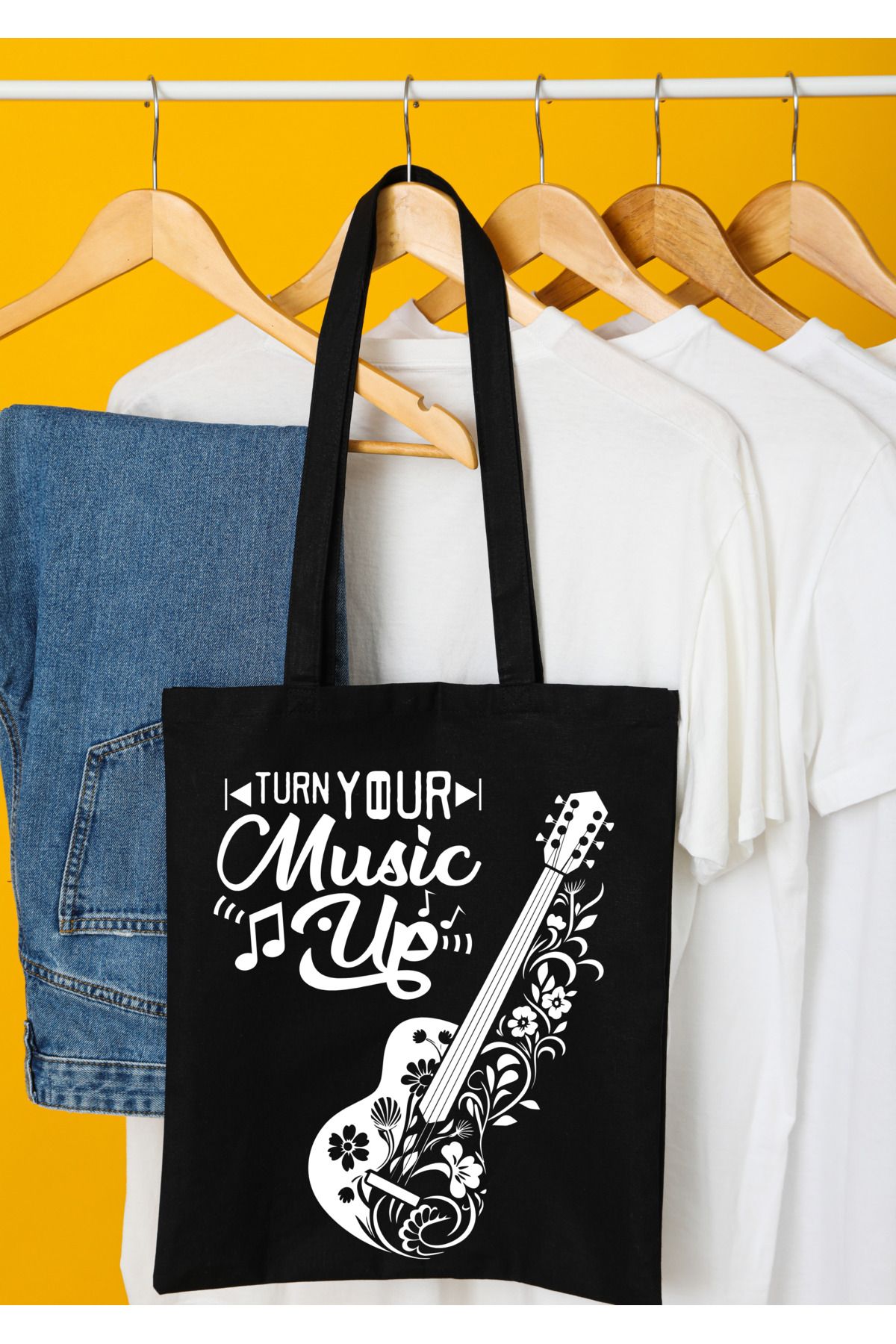 WHB 35x40 -Tote Bag, Grocery or School Bag, Reusable & Foldable .Bez Çanta, pazar Çantası, Kitap Çantası
