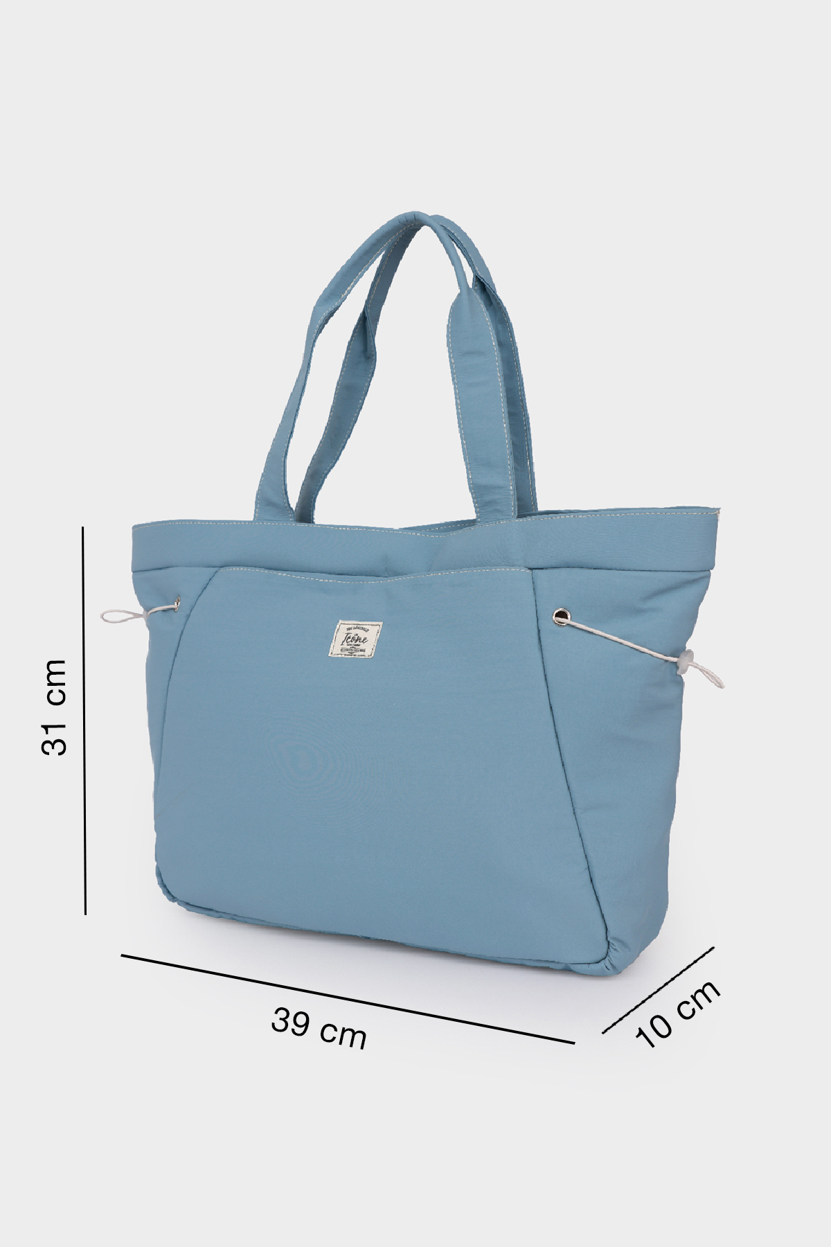ICONE BAG İnce Paraşüt Kumaştan, Yanları Lastikli Büzülebilen, Önde Büyük Cepli Kadın Çanta görsel 6