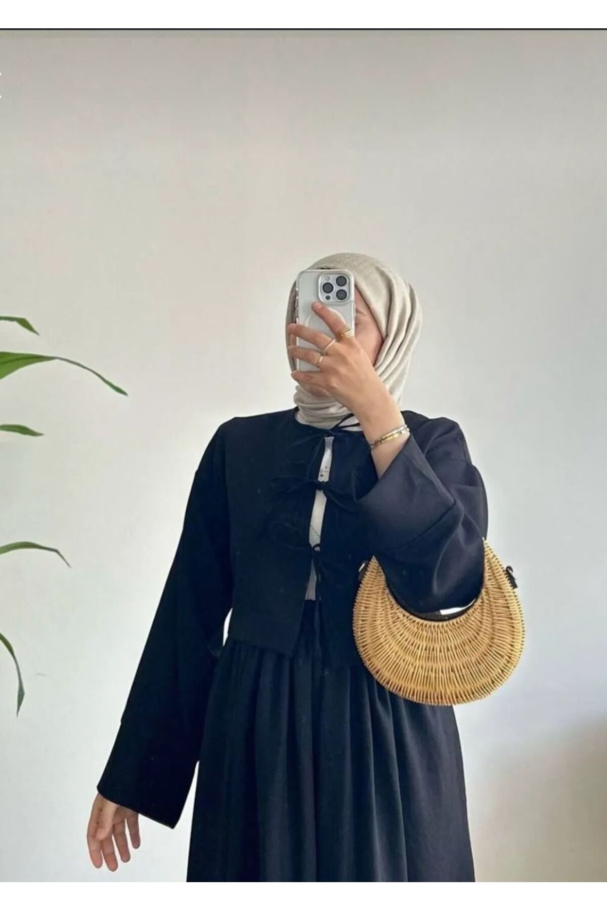 AVK MODA Keten Üç Bağlamalı Etekli Takım