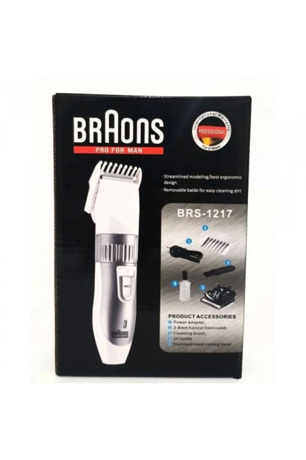 teknotrust Braons Şarj Edilebilir Kablosuz Tıraş Makinesi Brs-1217