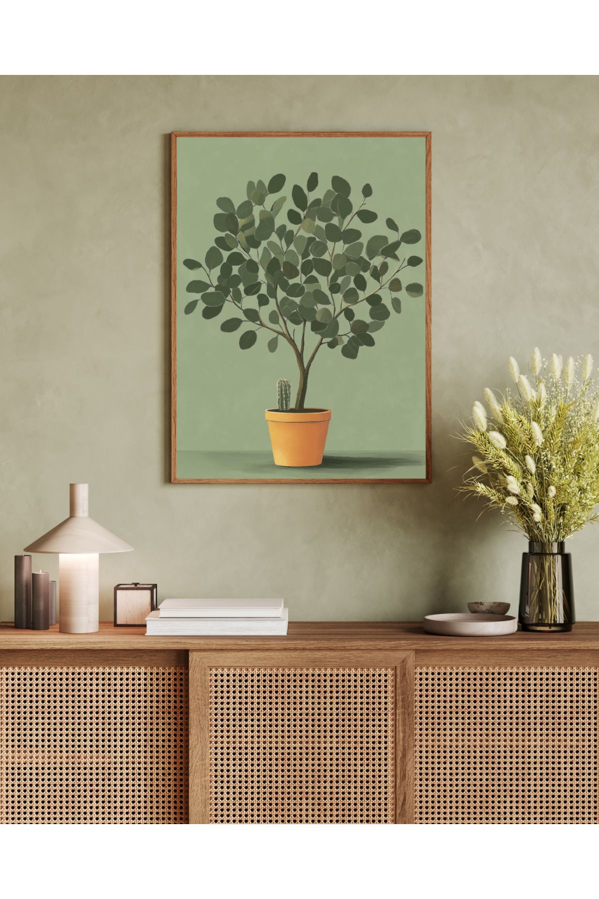 woodhomeworks tek parça salon ofis dekor tablo