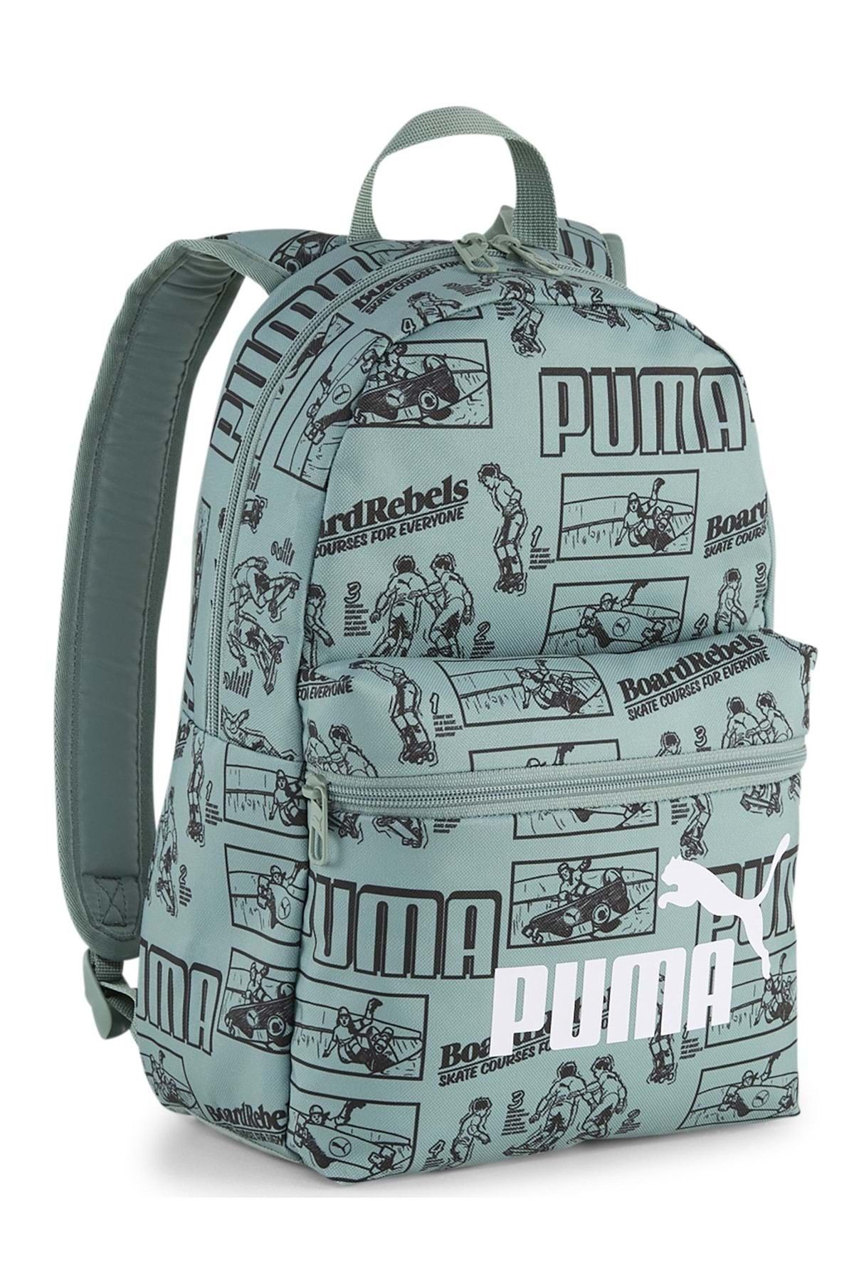 Puma Phase Aop S Bp Mini Kids Küçük Çanta 091324-01 Unisex Sırt Çantası HAKİ