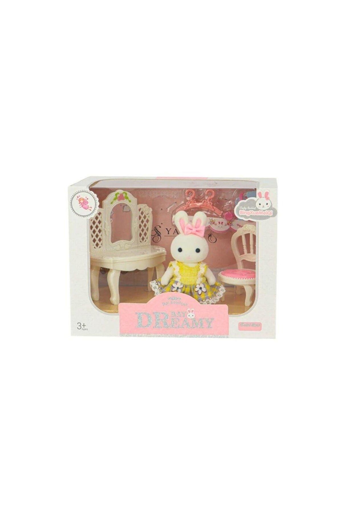 Mega Oyuncak Bay Dreamy Mini Tavşan Aksesuarlı Şifonyer Seti