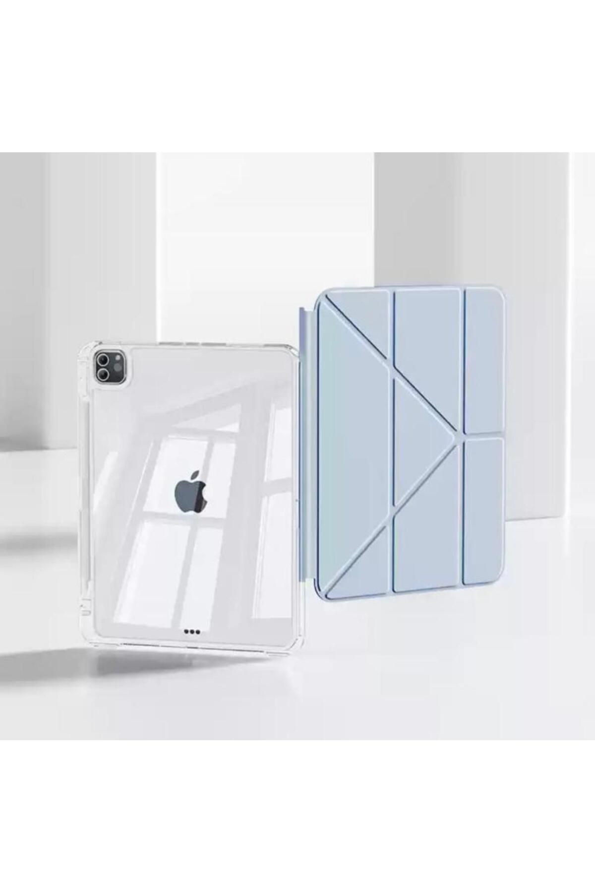 UK Apple iPad Pro 11 inç A2836 A2837 A2759 A2761 Uyumlu Uyku Modu Kalemlik Bölmeli 3 Katlamalı Kılıf