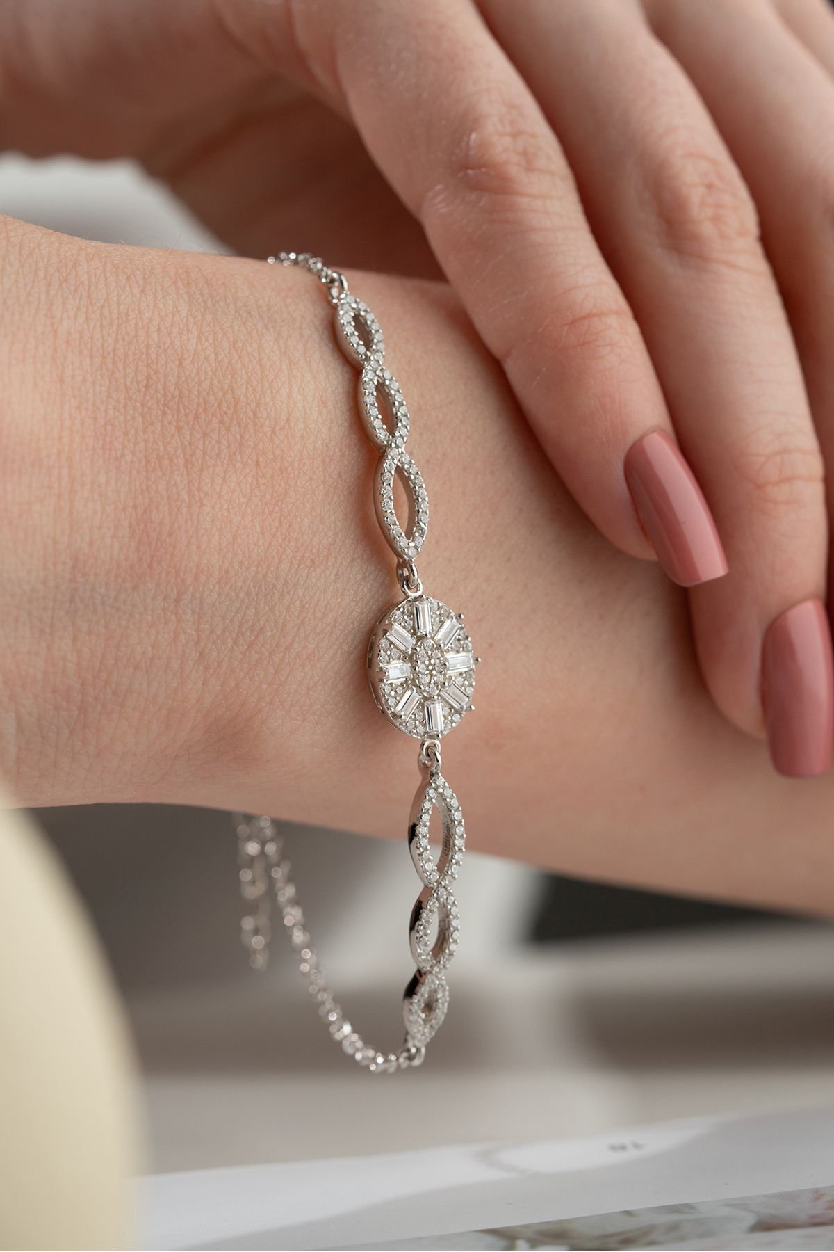 Silvano Jewelry 925 Ayar Gümüş Baget Bileklik
