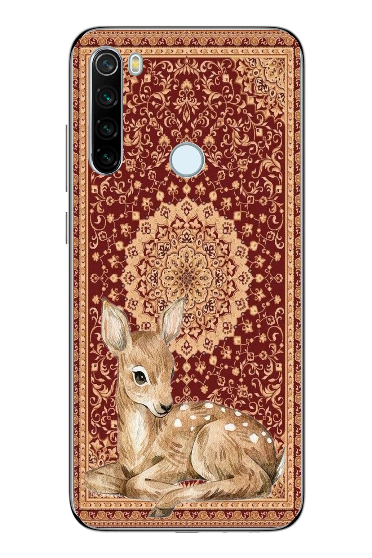moonset Xiaomi Redmi Note 8 Uyumlu Ceylan Tasarımlı Baskılı Şeffaf Telefon Kılıfı