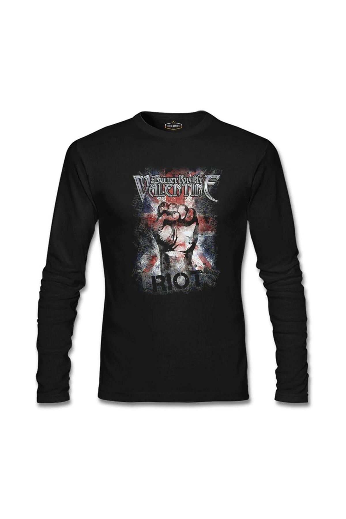 Lord T-Shirt Bullet for my Valentine - Riot Siyah Erkek Sweatshirt