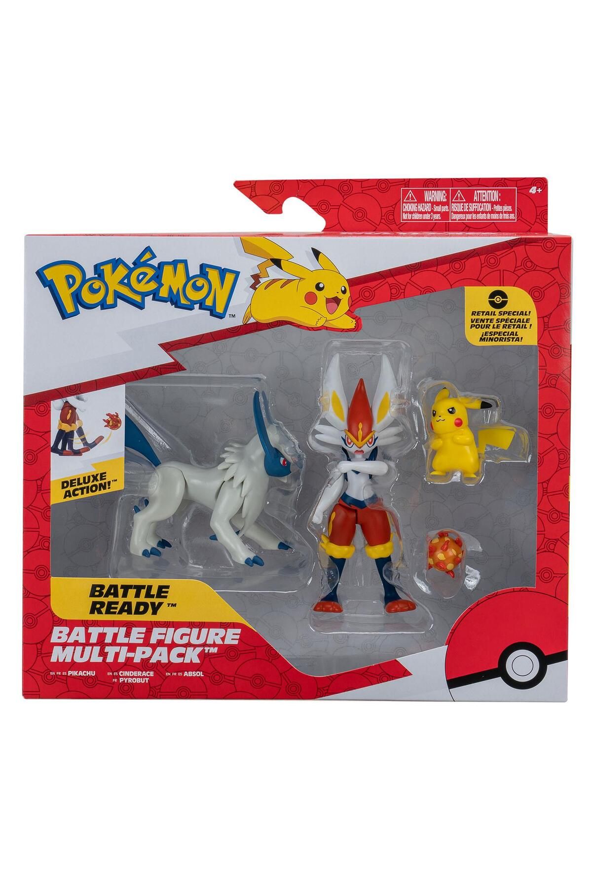 NECO TOYS Pokemon Battle Aksiyon Figür ve Figür 4'lü Set PKW2979
