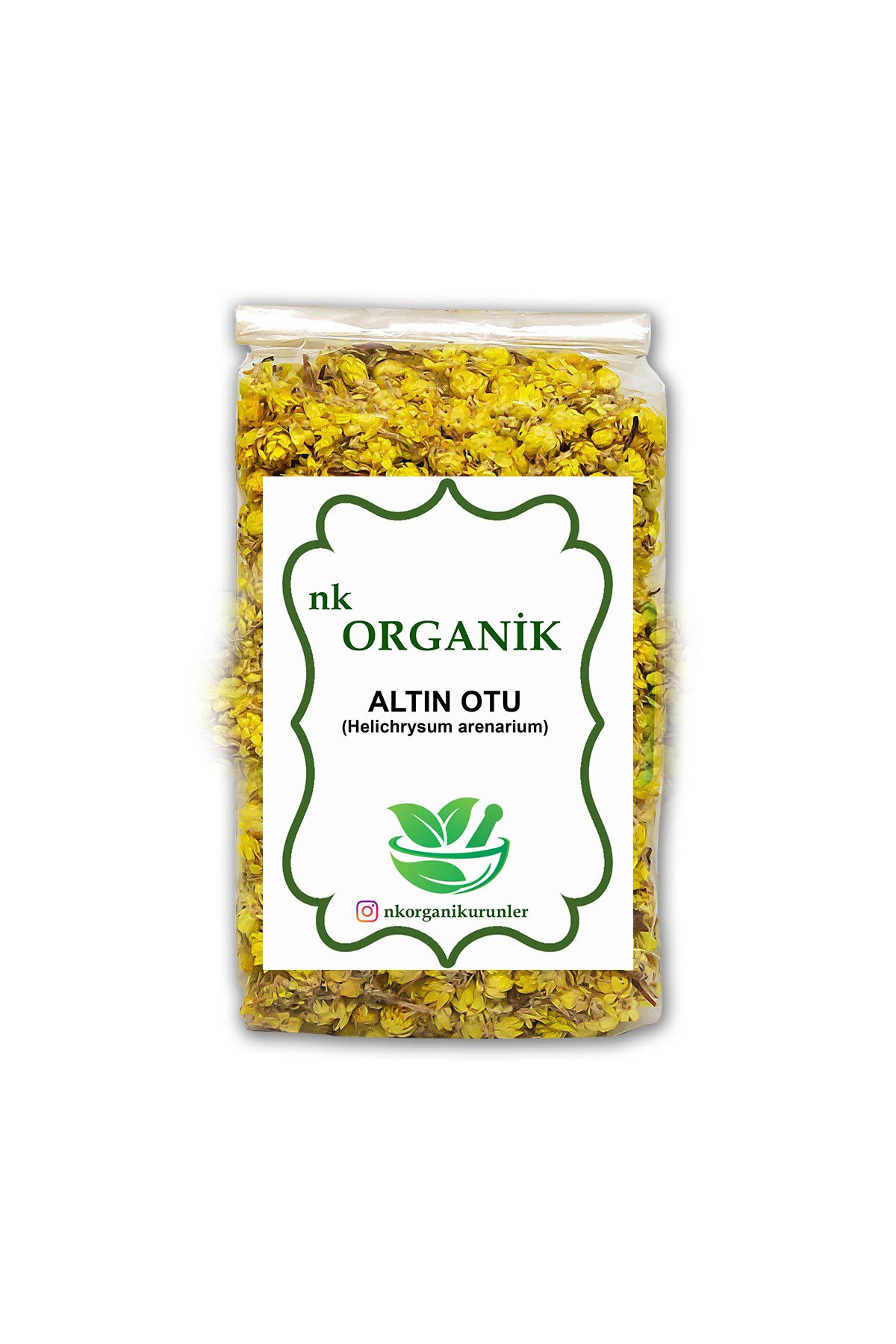 nk organik Altın Otu Ölmez Çiçek Doğal 50gr