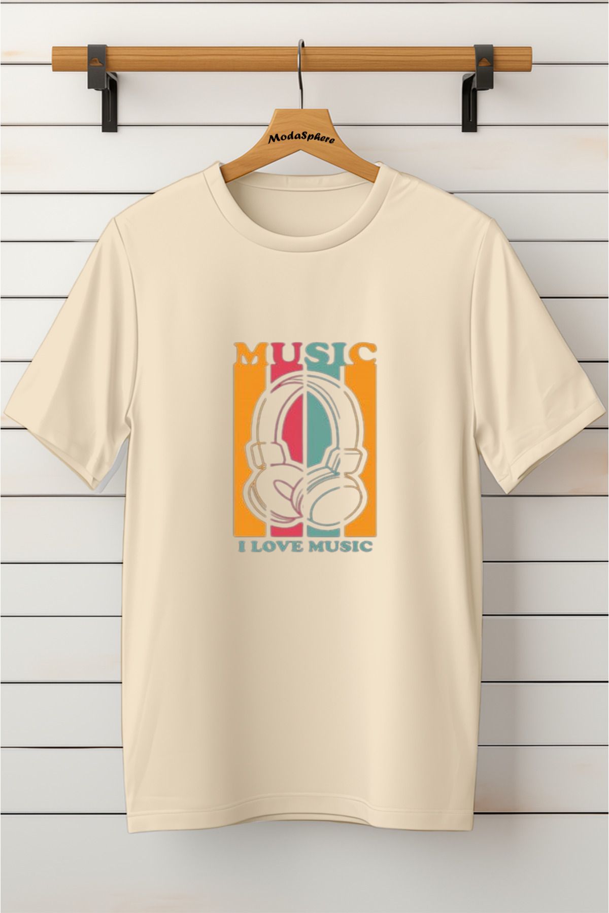 ModaSphere Baskılı Unisex Oversize Tişört Battal Boy