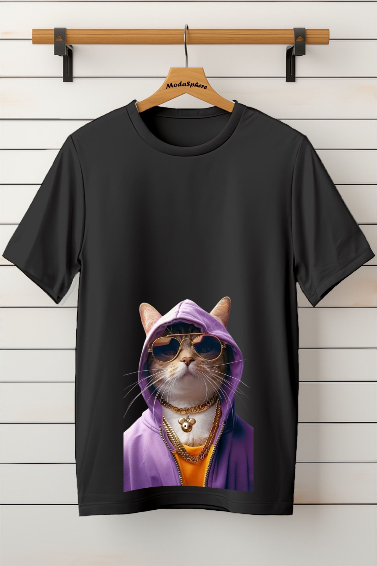 ModaSphere Baskılı Unisex Oversize Tişört