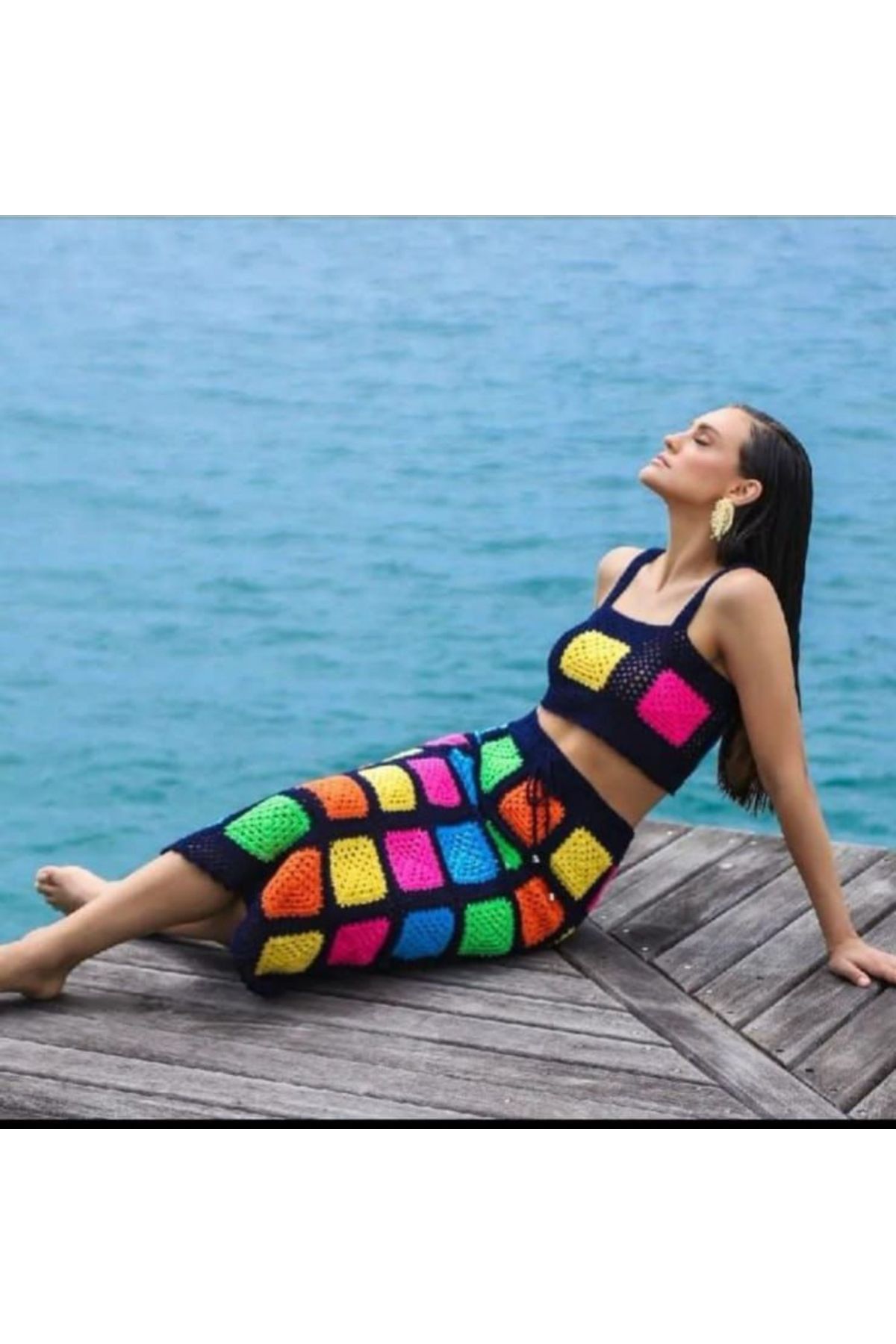 Butik ZA Handmade motif detaylı takım