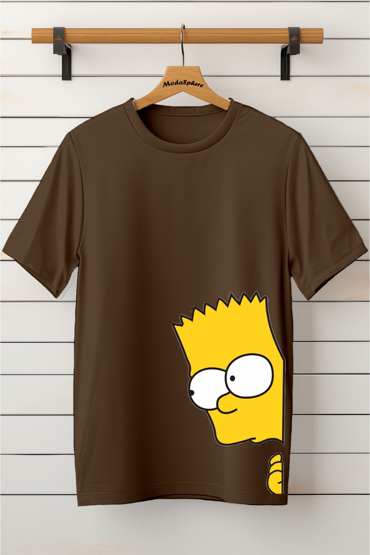 ModaSphere Baskılı Unisex Oversize Tişört Battal Boy