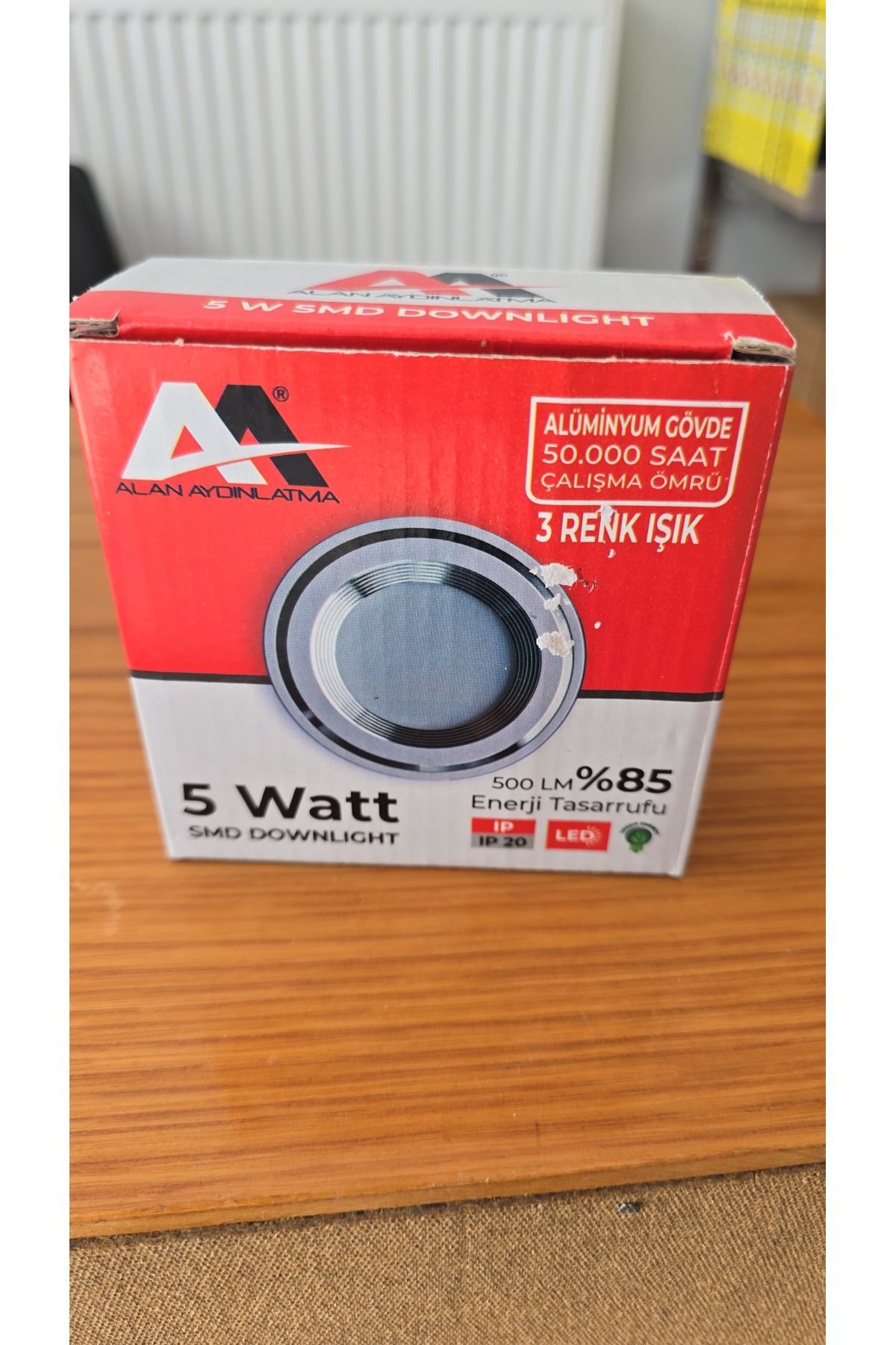 LEDX 3 renk 5 w spot lamba Garantili
