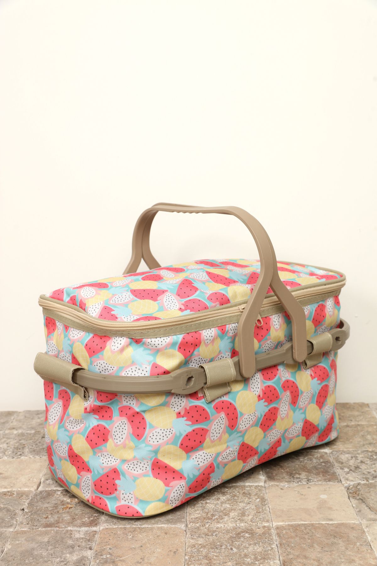 Kale Termos-Thermos Insulated Patterned Picnic Basket - Watermelon Slice Pattern Picnic Bag 3