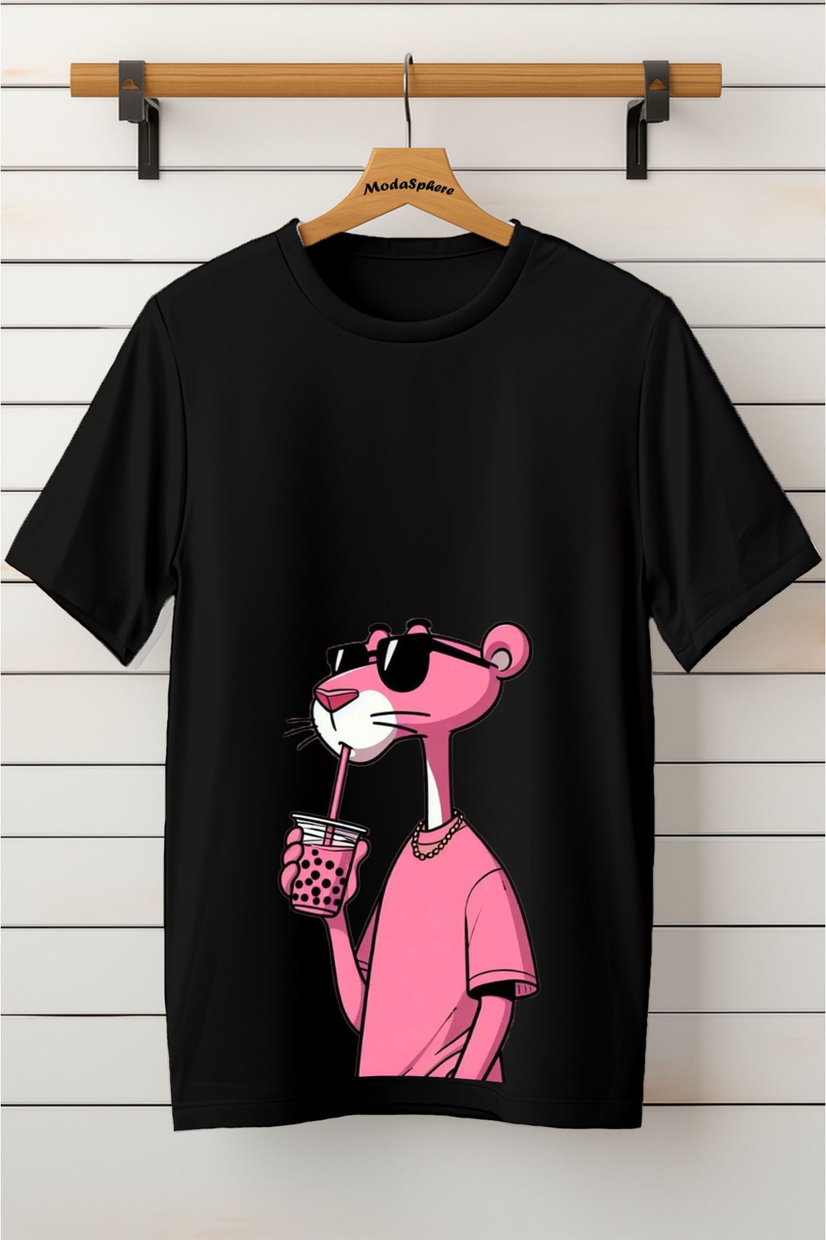 ModaSphere Baskılı Unisex Oversize Tişört Battal Boy
