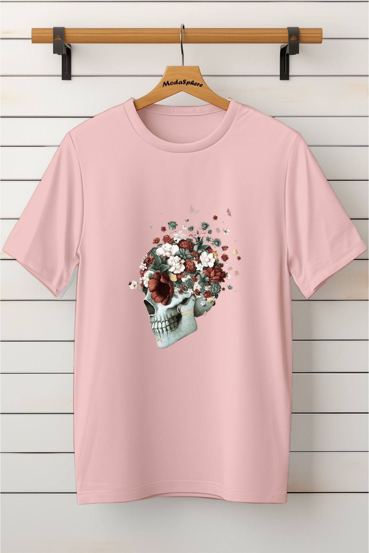 ModaSphere Baskılı Unisex Oversize Tişört Battal Boy