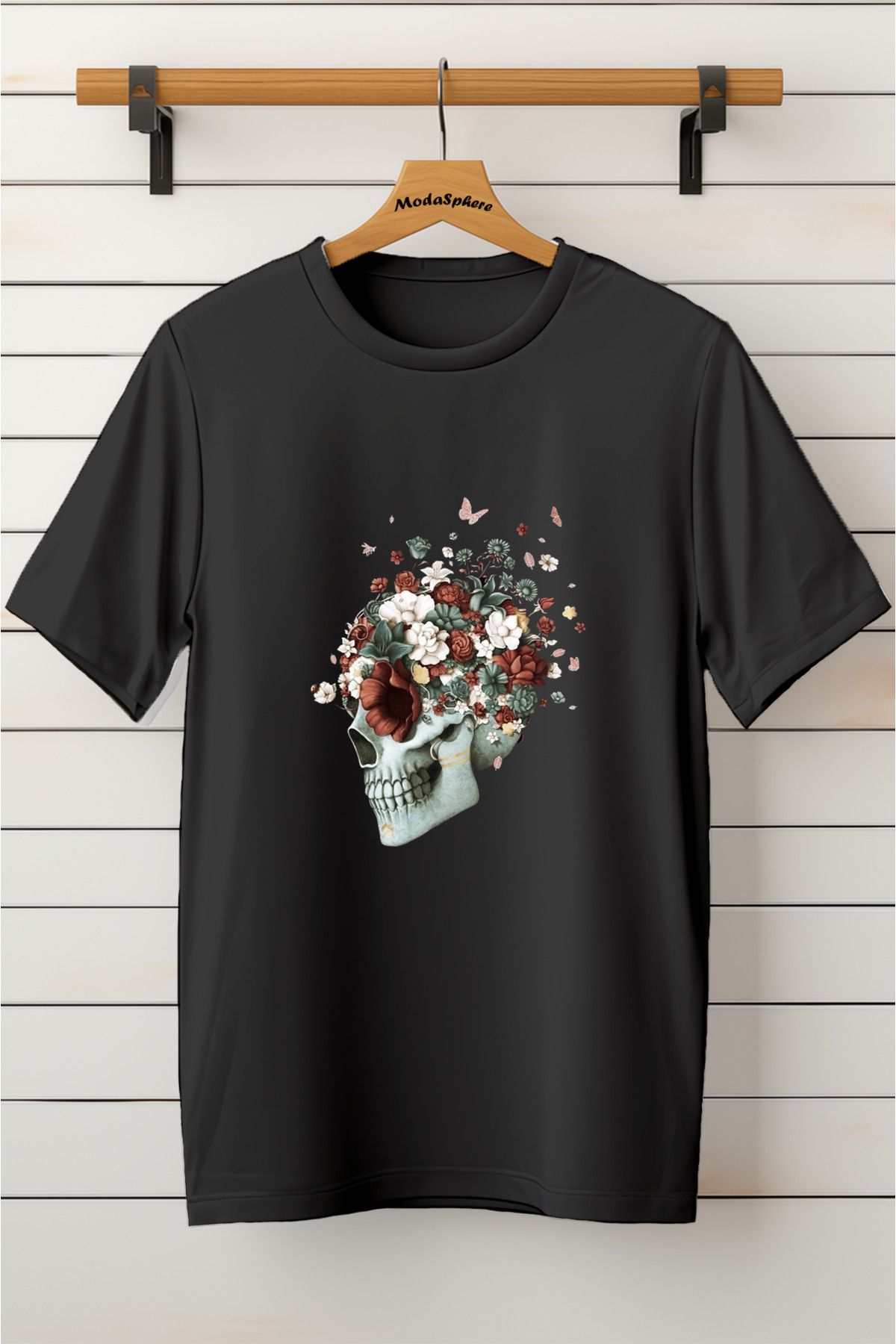 ModaSphere Baskılı Unisex Oversize Tişört Battal Boy
