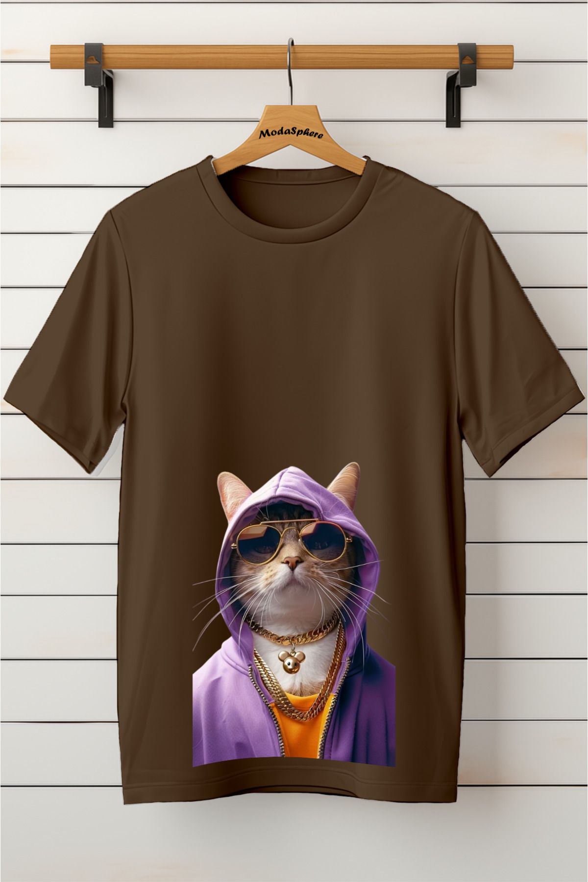 ModaSphere Baskılı Unisex Oversize Tişört