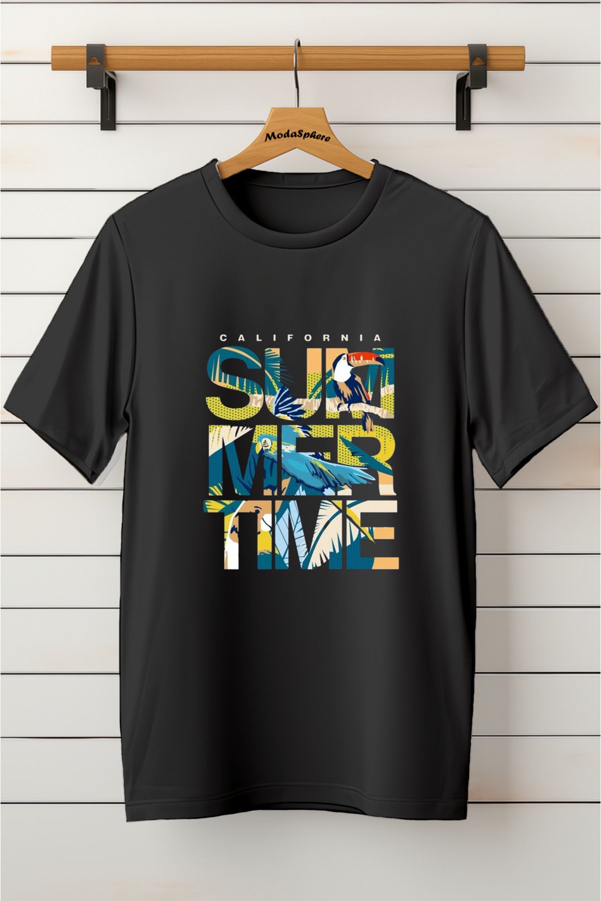 ModaSphere Baskılı Unisex Oversize Tişört Battal Boy