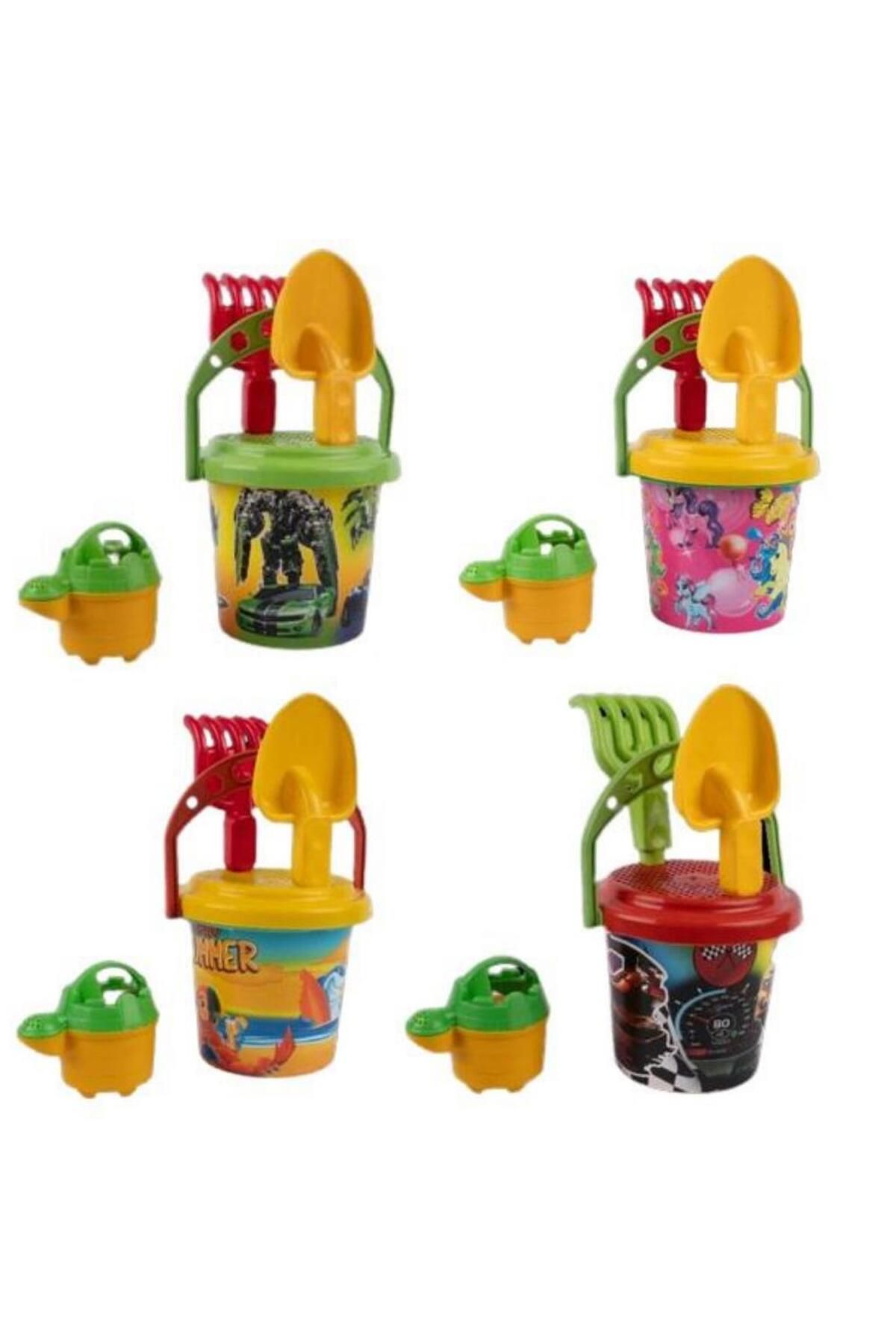 NEZADE STORE Yuvarlak Küçük Kova Plaj Seti - 2050 (Lisinya)