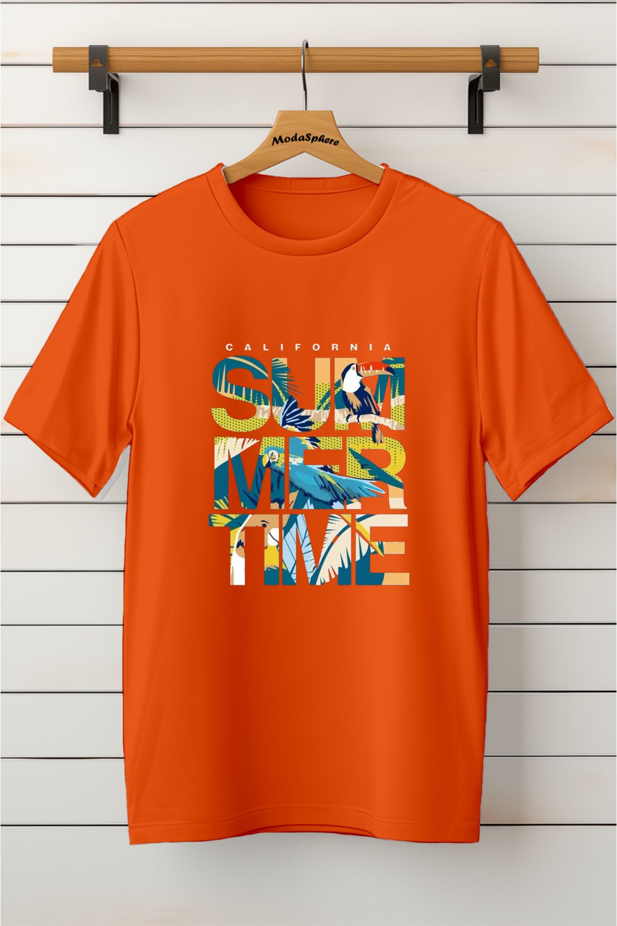 ModaSphere Baskılı Unisex Oversize Tişört Battal Boy