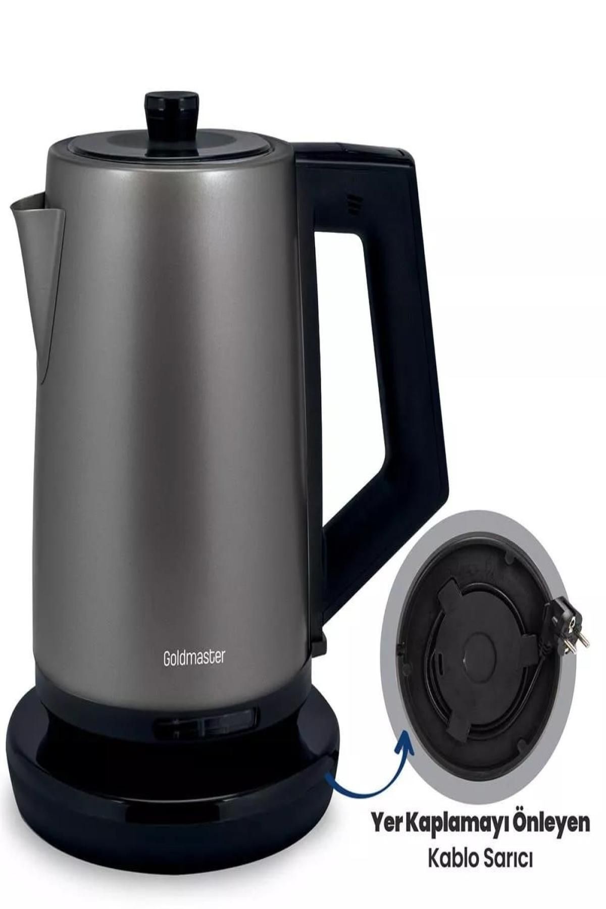 Nextpage Goldmaster Gm-7376an Beliz Çelik Su Isıtıcısı Antrasit