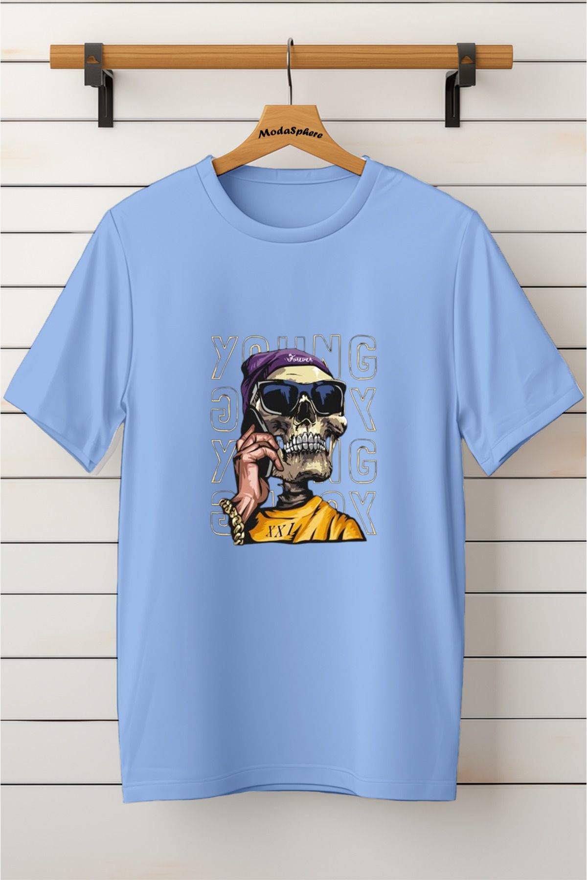 ModaSphere Baskılı Unisex Oversize Tişört