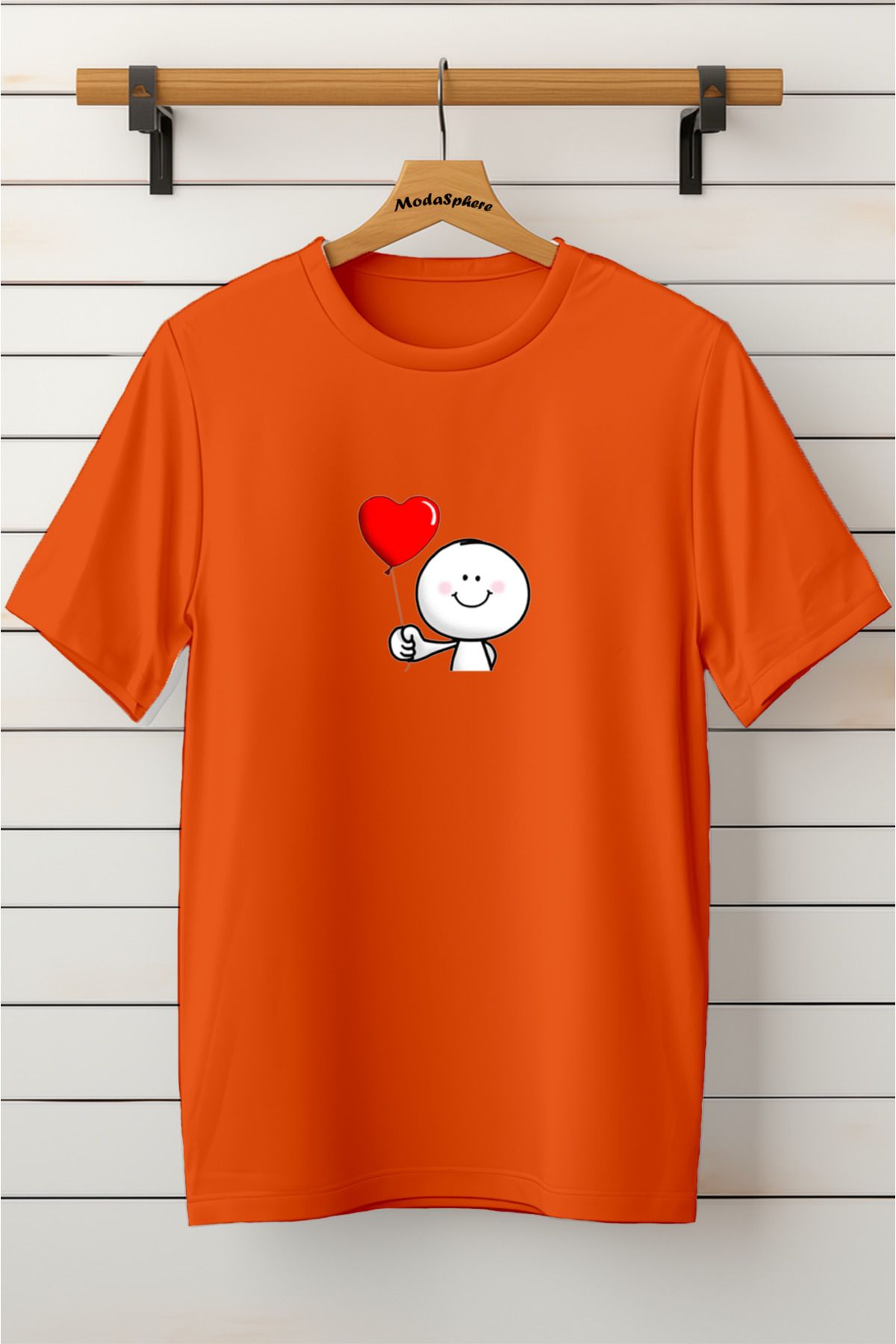 ModaSphere Baskılı Unisex Oversize Tişört Battal Boy