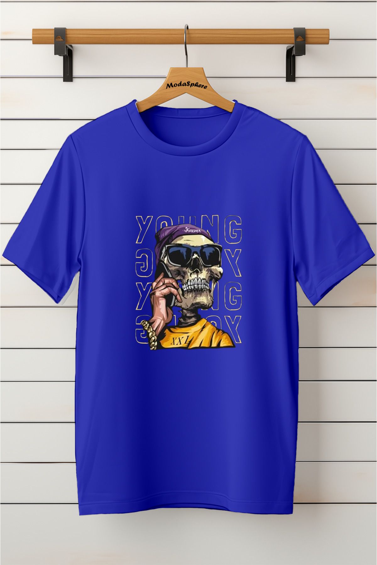 ModaSphere Baskılı Unisex Oversize Tişört Battal Boy