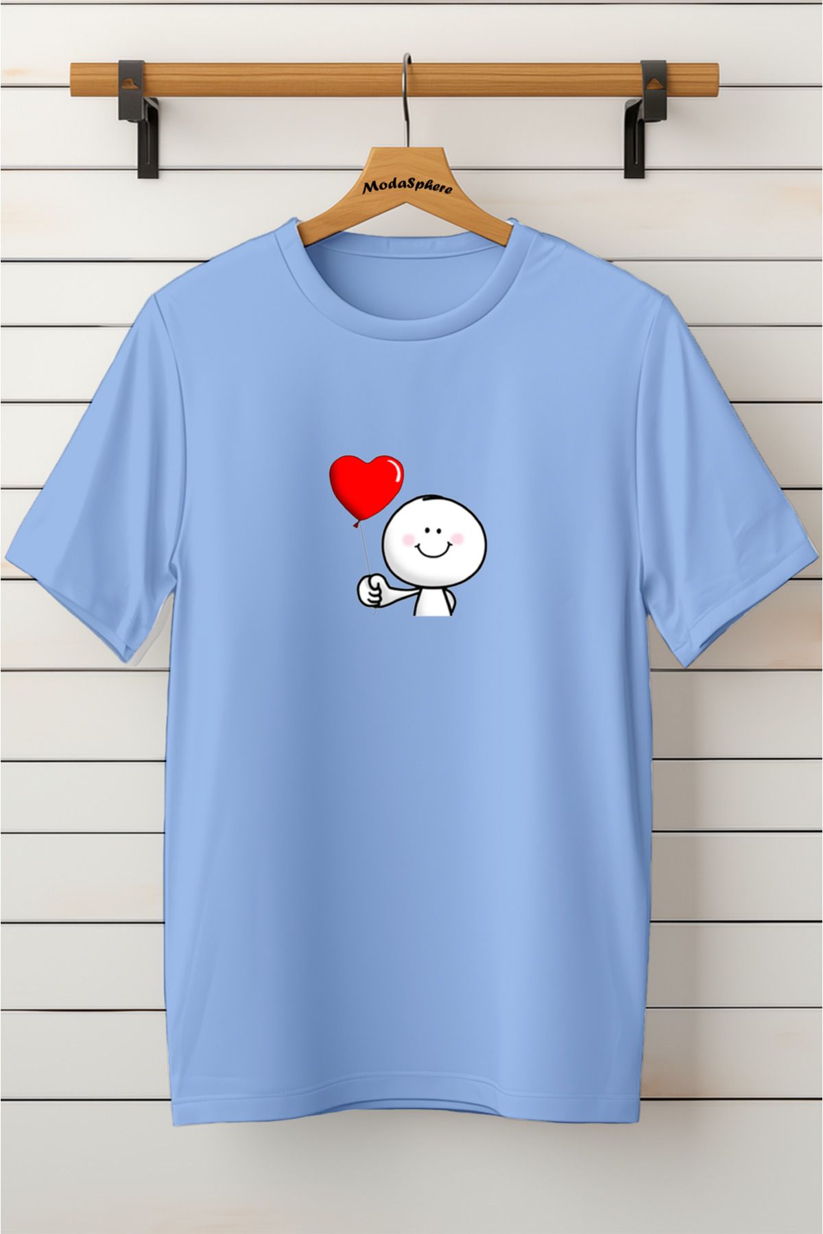 ModaSphere Baskılı Unisex Oversize Tişört Battal Boy