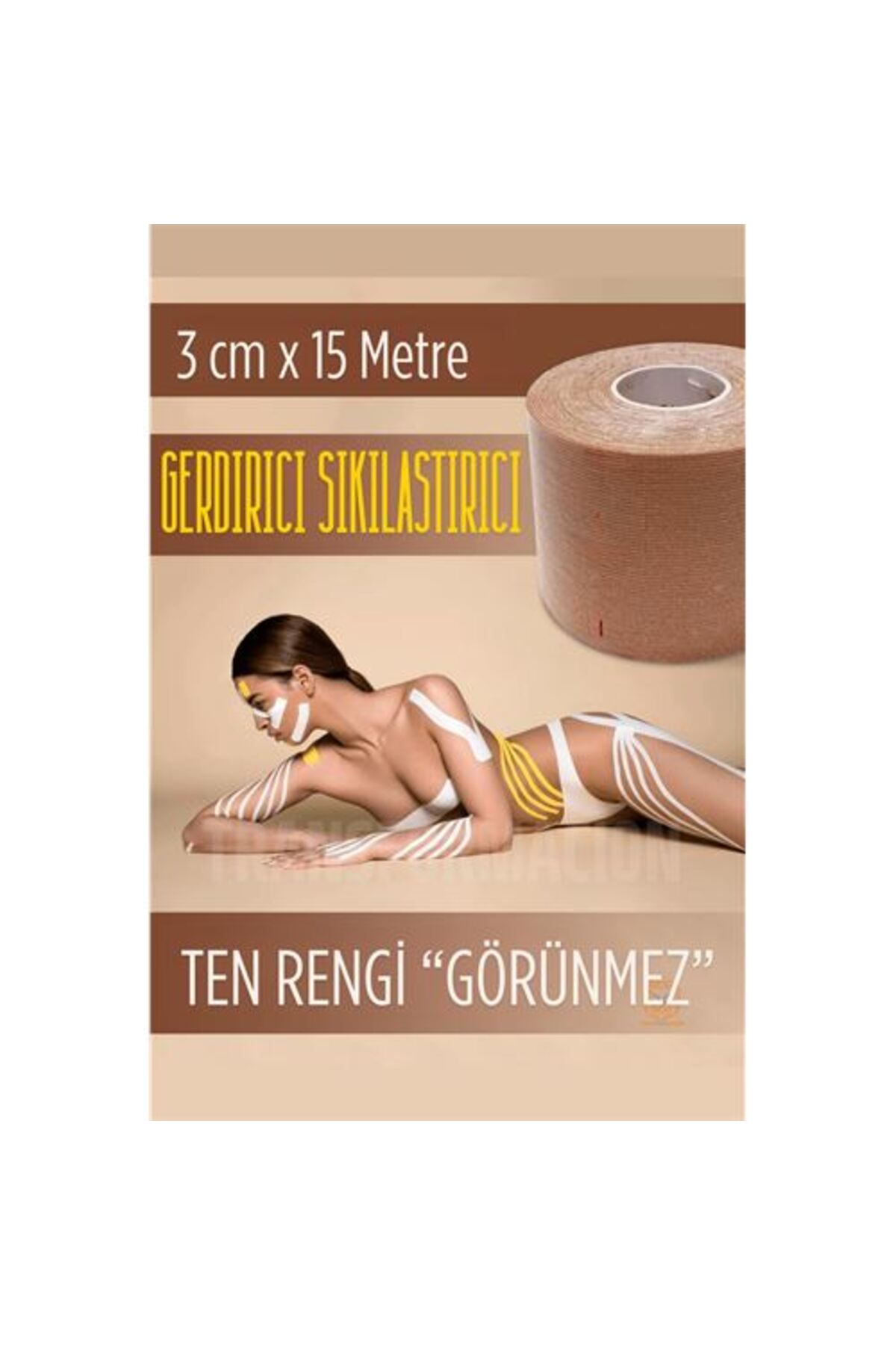 NEZADE STORE Vücut Gerdirici Sarkma Gizleyici Bant 15 METRE