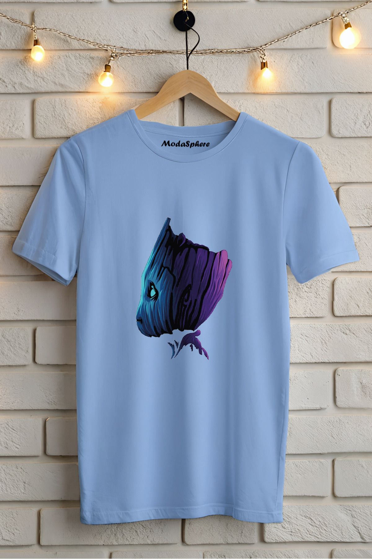 ModaSphere Baskılı Unisex Oversize Tişört Battal Boy