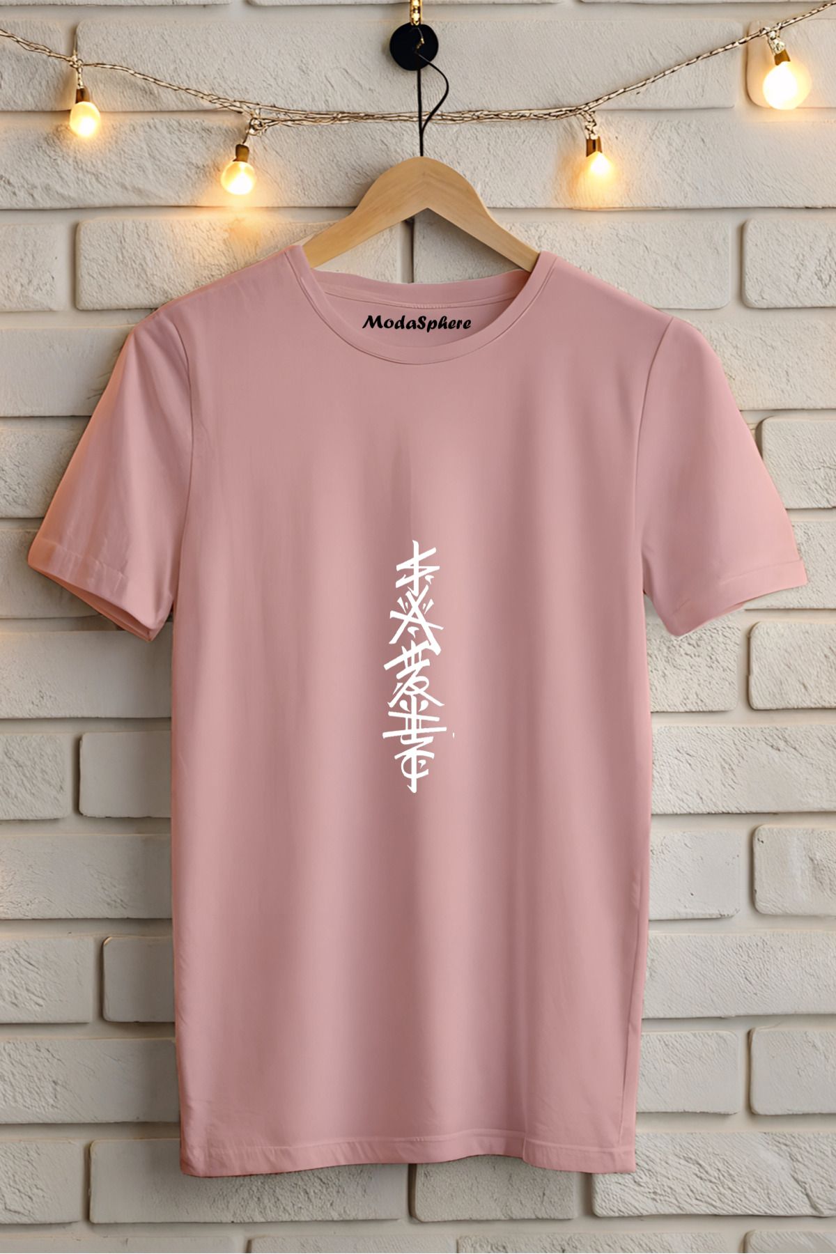 ModaSphere Baskılı Unisex Oversize Tişört Battal Boy