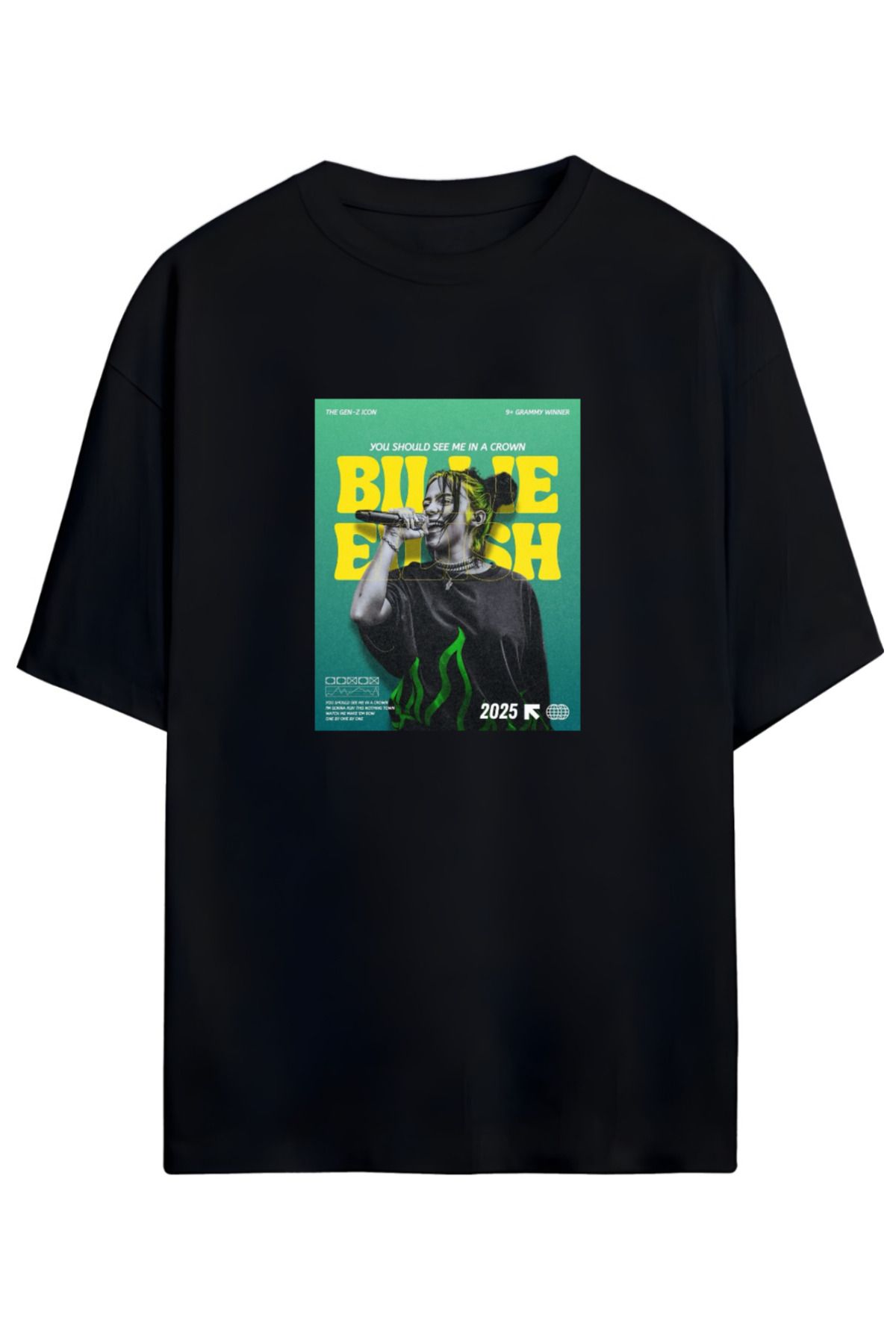 MAGORS B EILISH UNISEX PAMUKLU TSHIRT