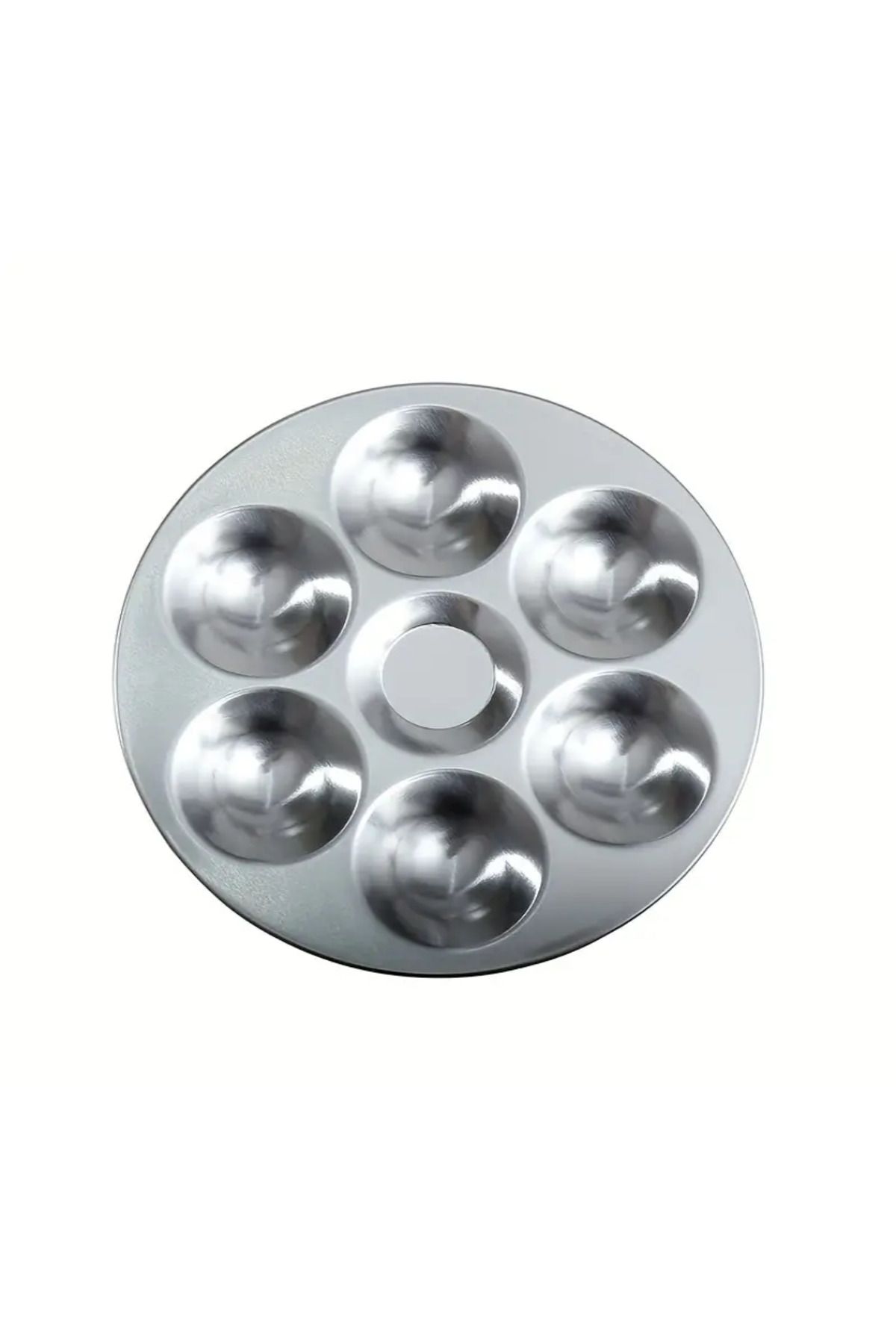 Ümraniye Hobi Sanat Metal Godeli Palet Yuvarlak Küçük 13 cm Çap