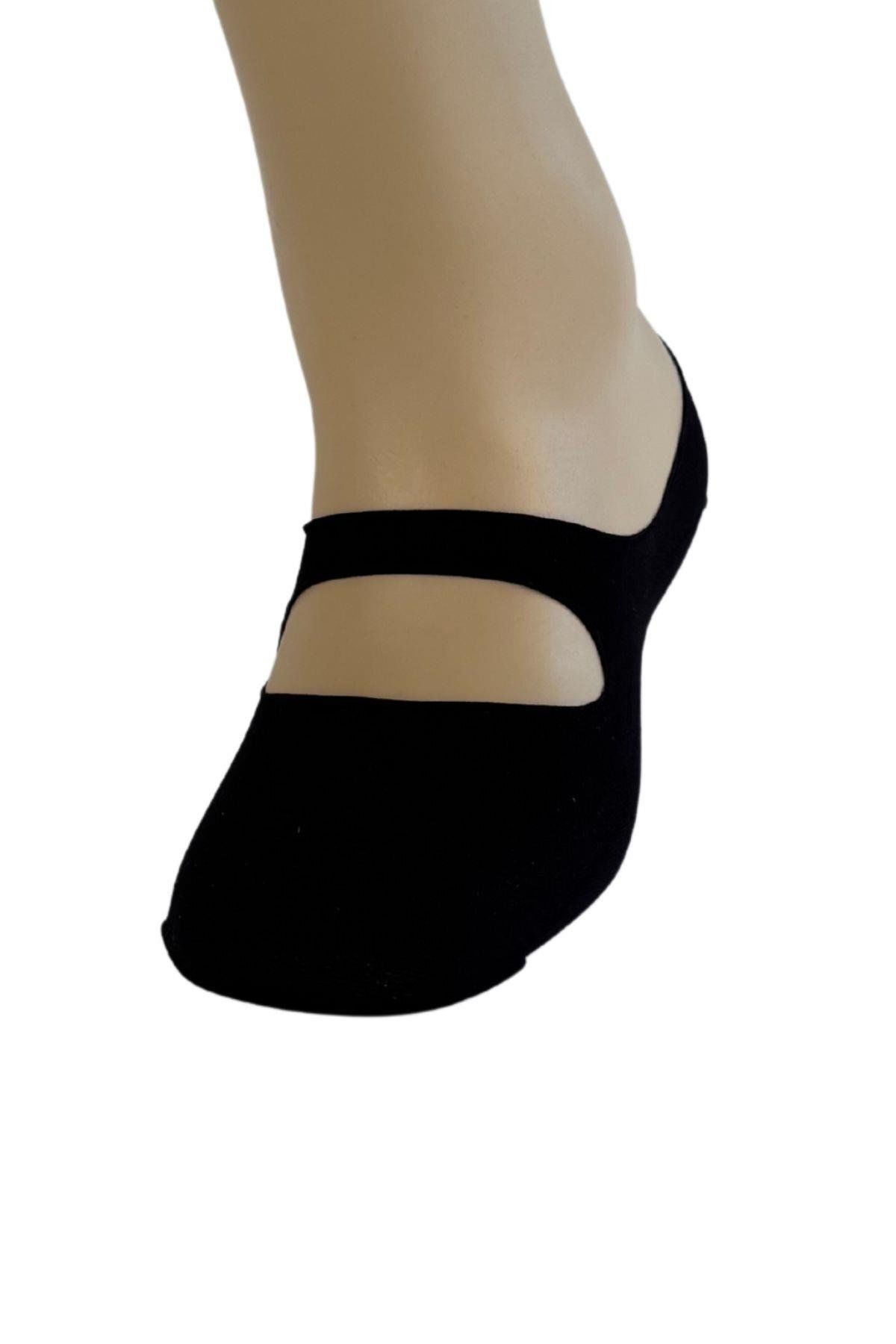 Weweus Siyah Yoga Babet Çorap 172