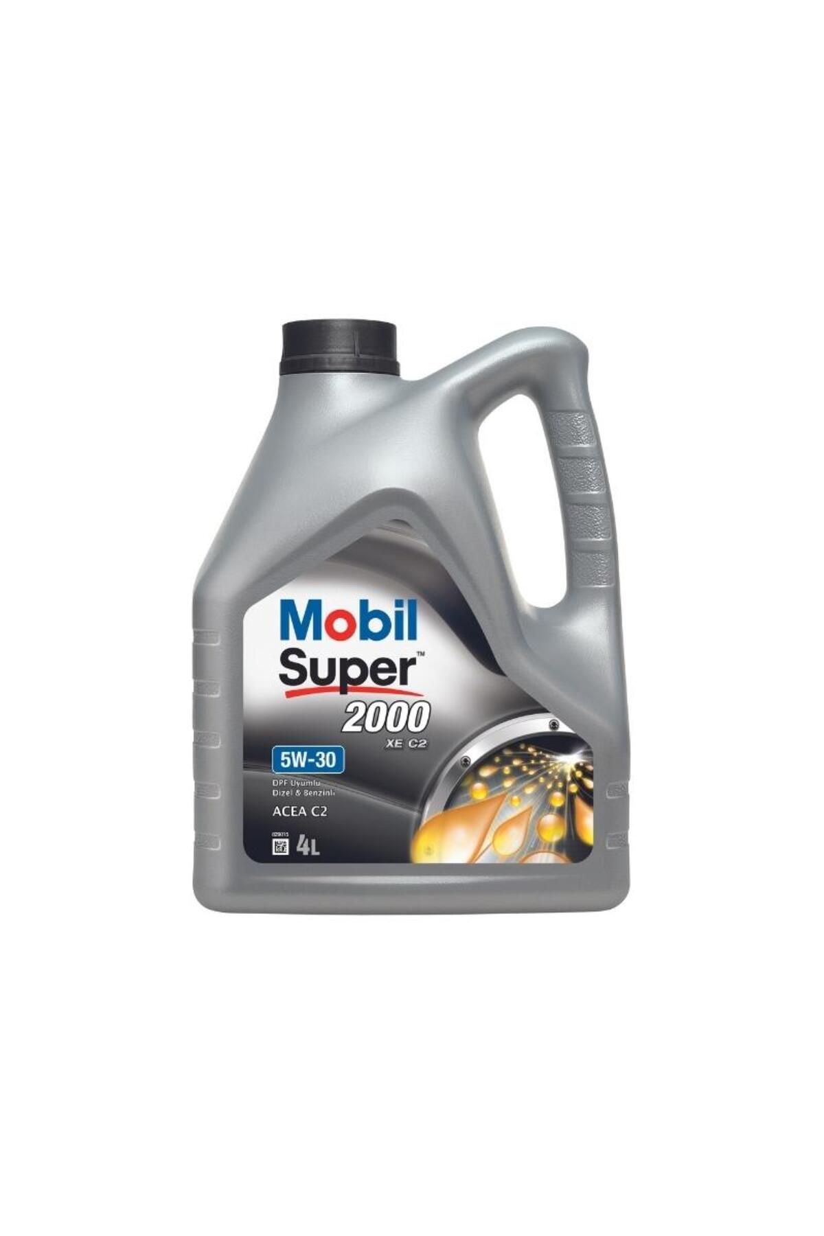 Mobil Super 2000 XE C2 5W-30 Sentetik Motor Yağı - 4 Lt.
