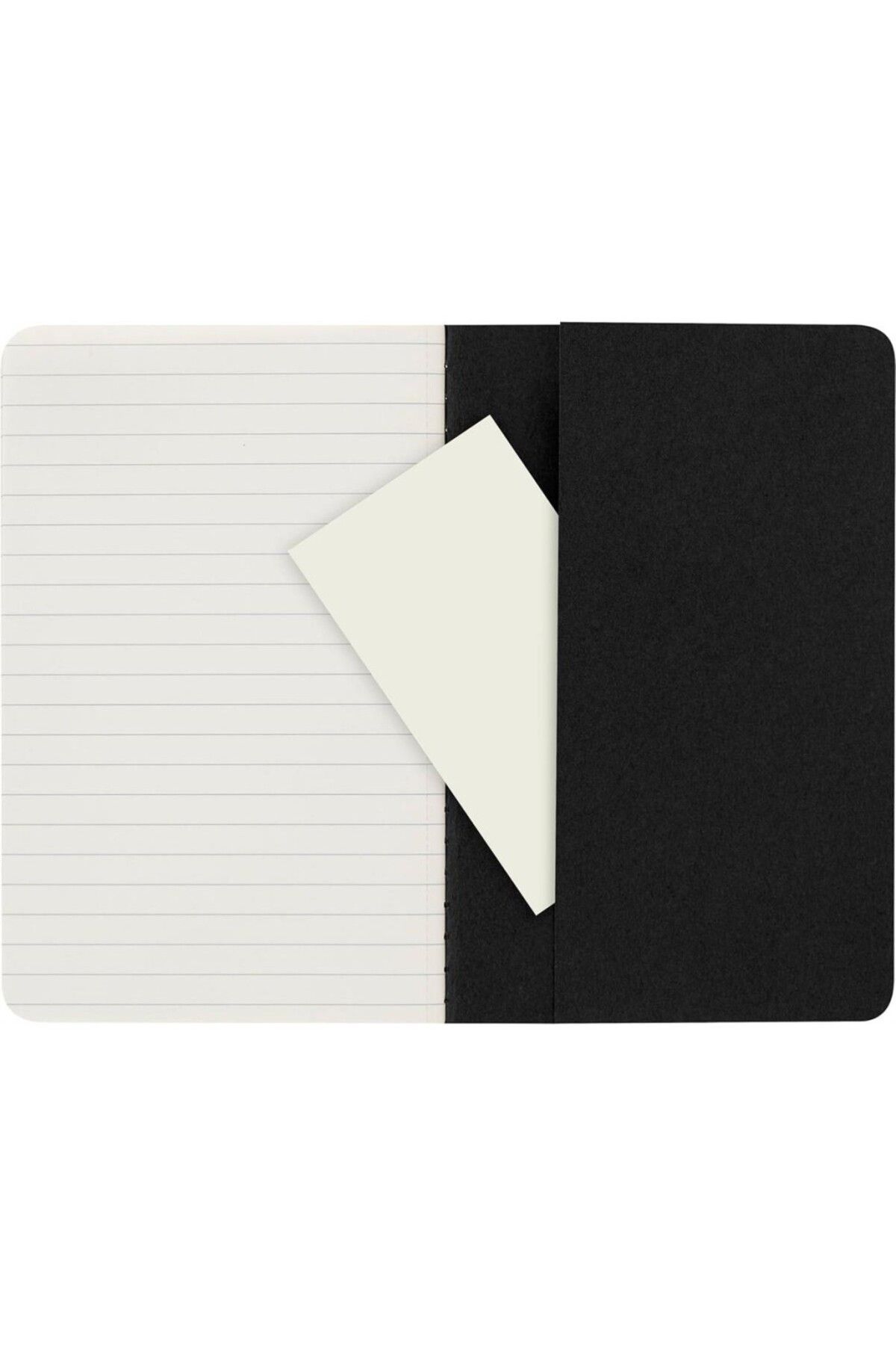 Moleskine-Striped Cahier Notepad Set of 3 Pocket Size Black 5
