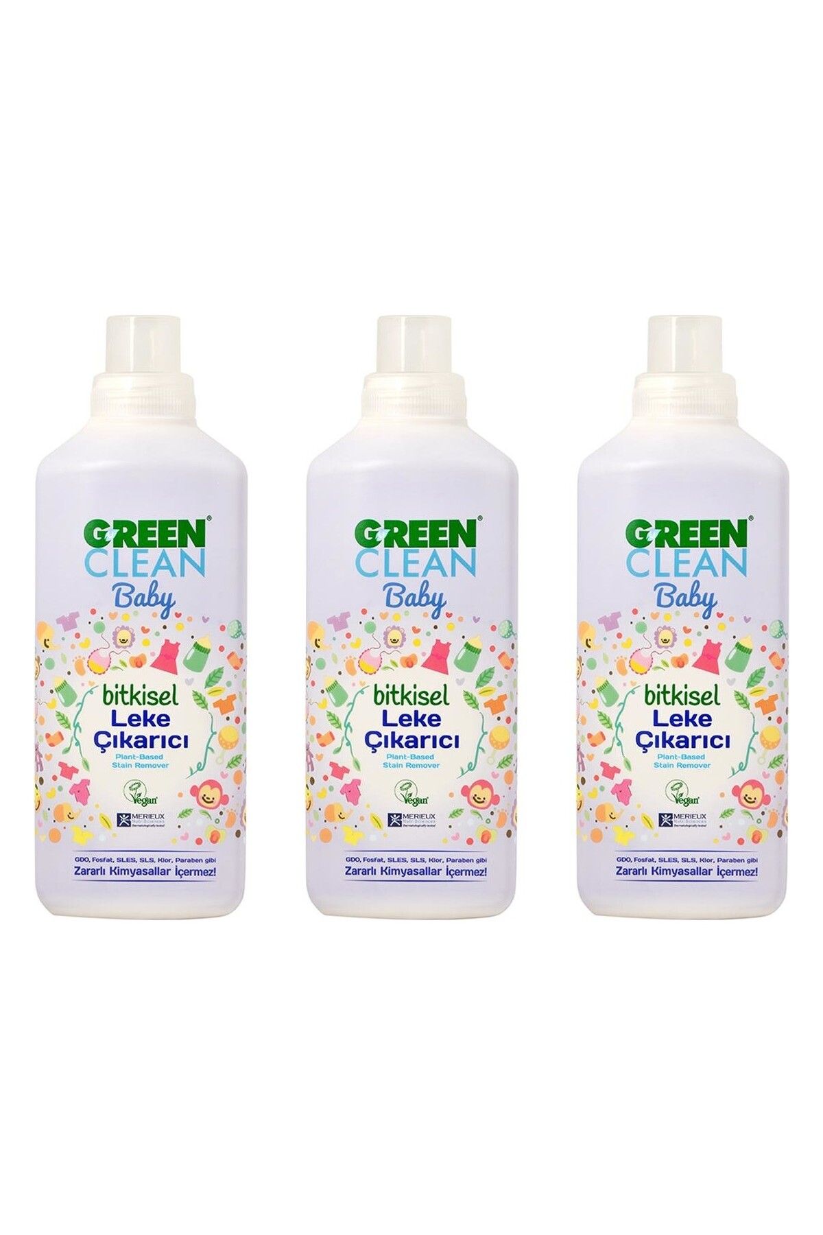 Green Clean Baby Bitkisel Leke Çıkarıcı 1000 ml 3'lü Set