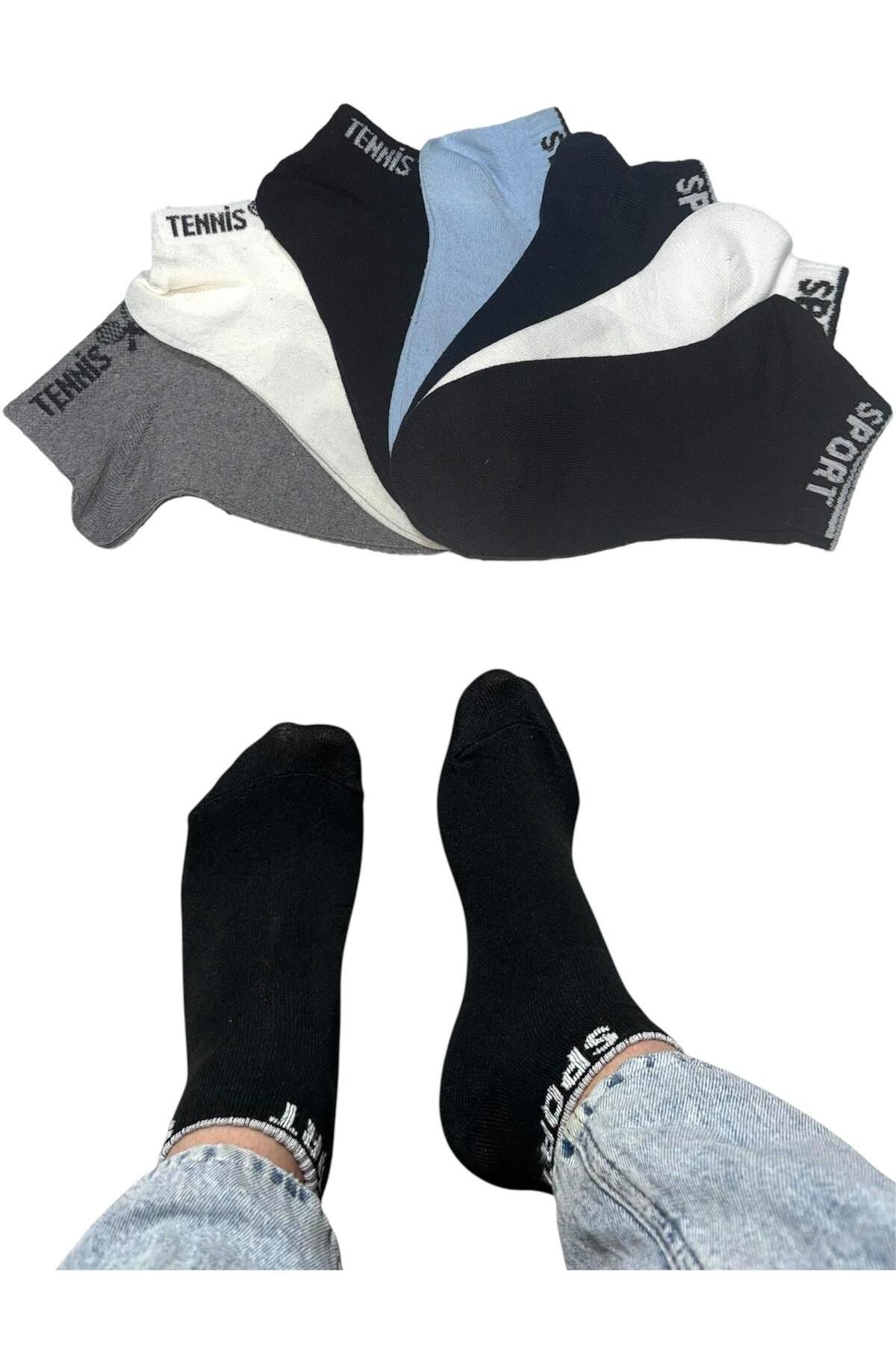 BYNDRSOCKS 7 Çift Erkek Patik Pamuklu Çorap