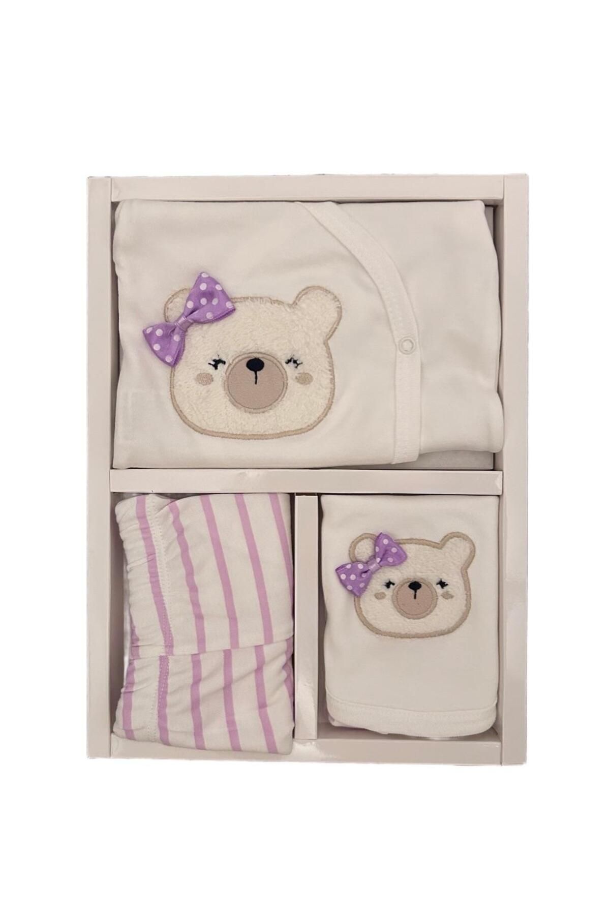 Rila Collection Yeni Sezon Kutulu 5li Hastane Çıkış Seti Bebek Yenidoğan Kıyafeti