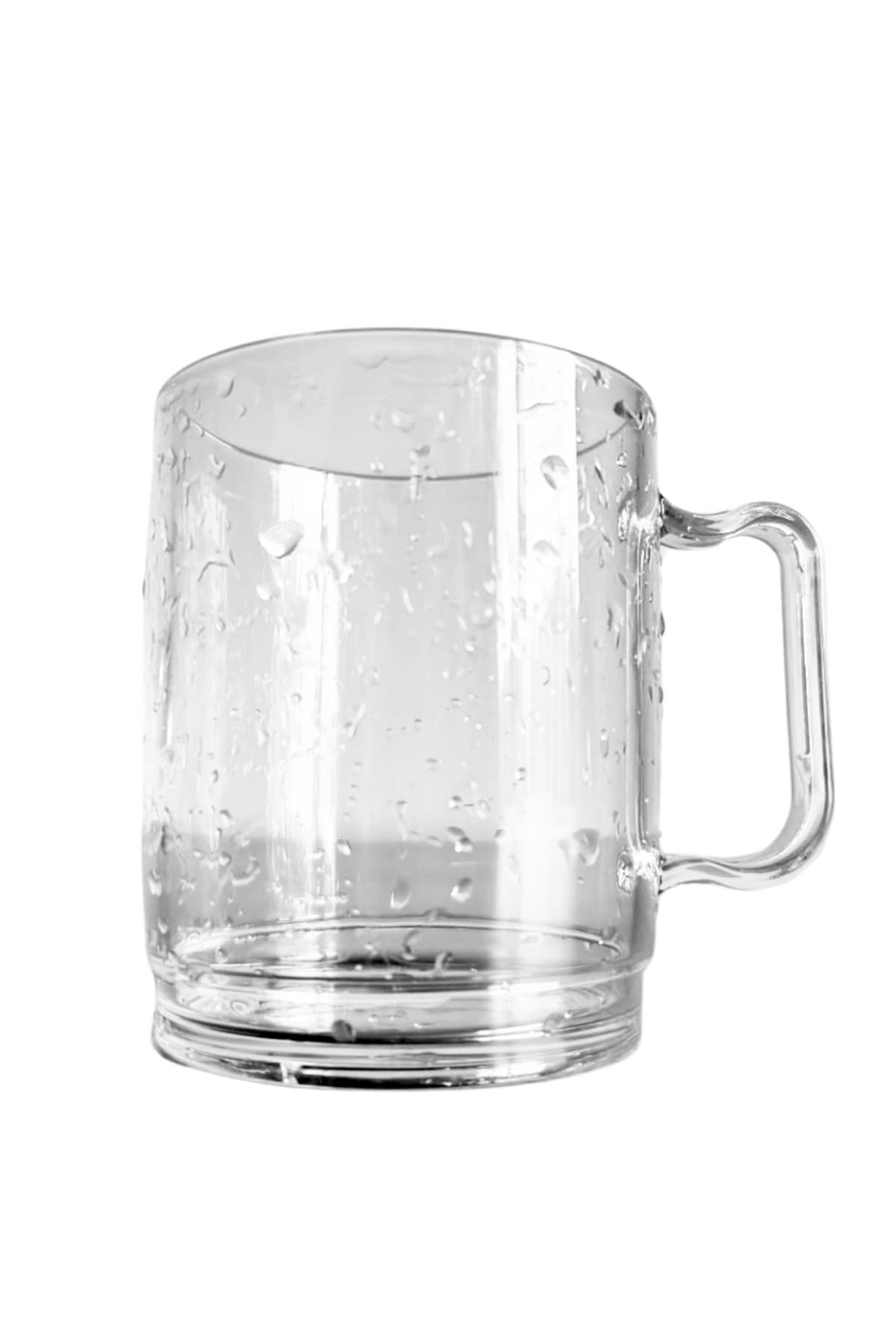 RUBİKAP Kırılmza Bardak 300 ml Polikarbon Lüks Kupa Bardak (RC.M30) – 10'lu Paket
