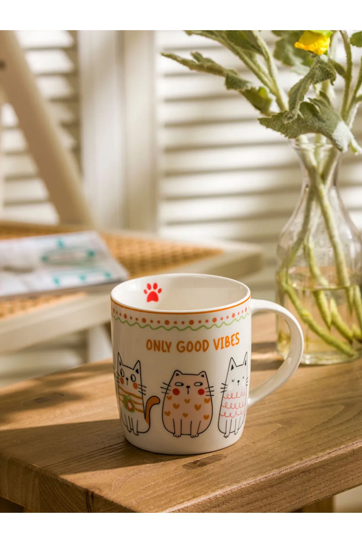 LC Waikiki LCW HOME Karışık Baskılı Porselen Kupa 320 ml