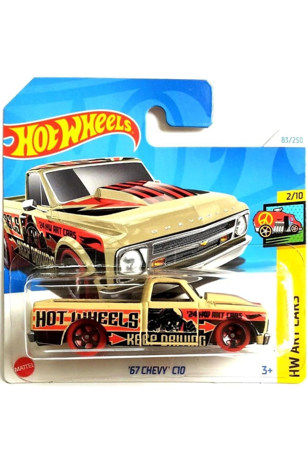 ÇAĞUR Dark Wheels Tekli Arabalar 67 CHEVY C10 HTD72 Yenii 1099594