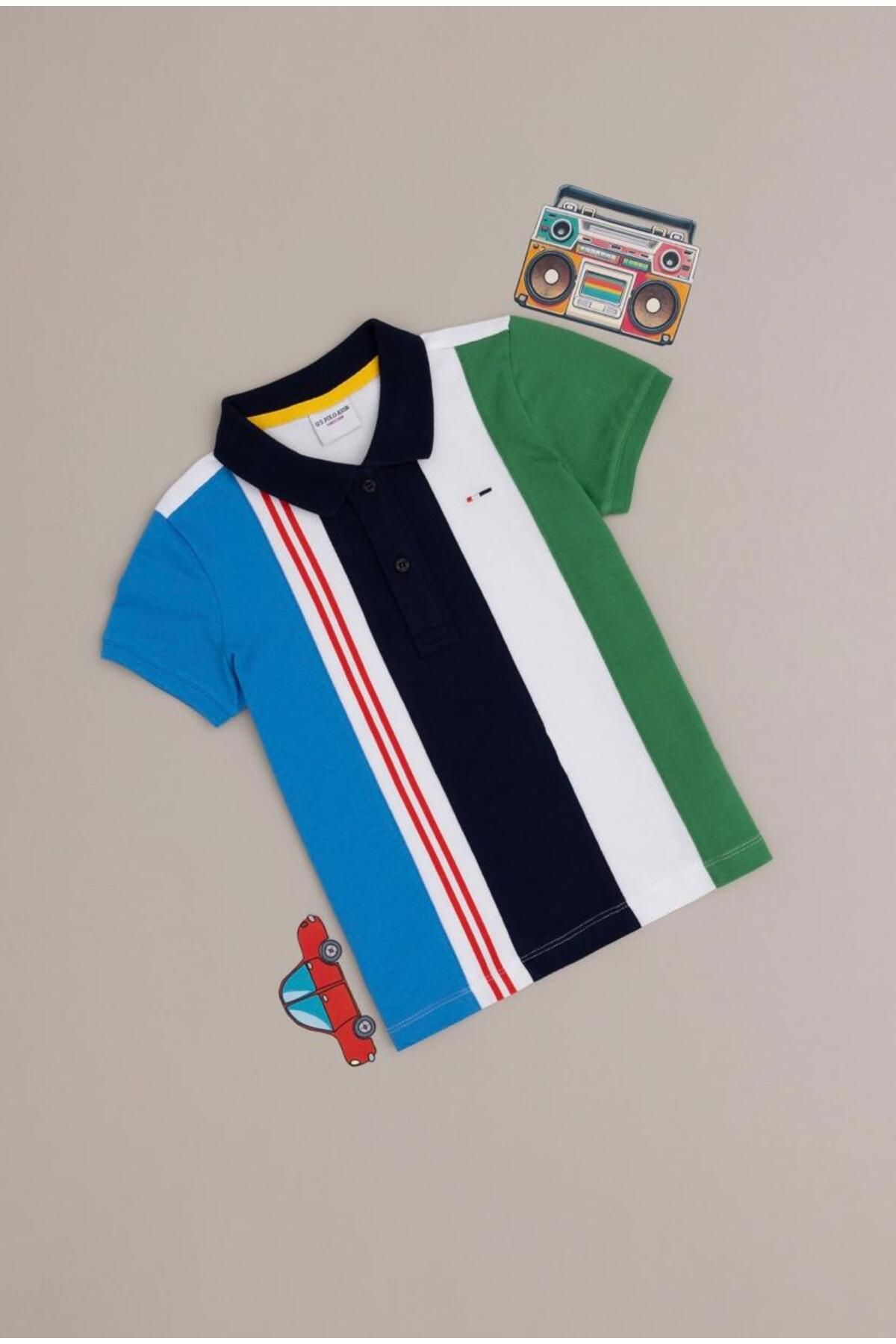 U.S. Polo Assn. Çocuk Erkek Lacivert Polo Yaka T-shirt