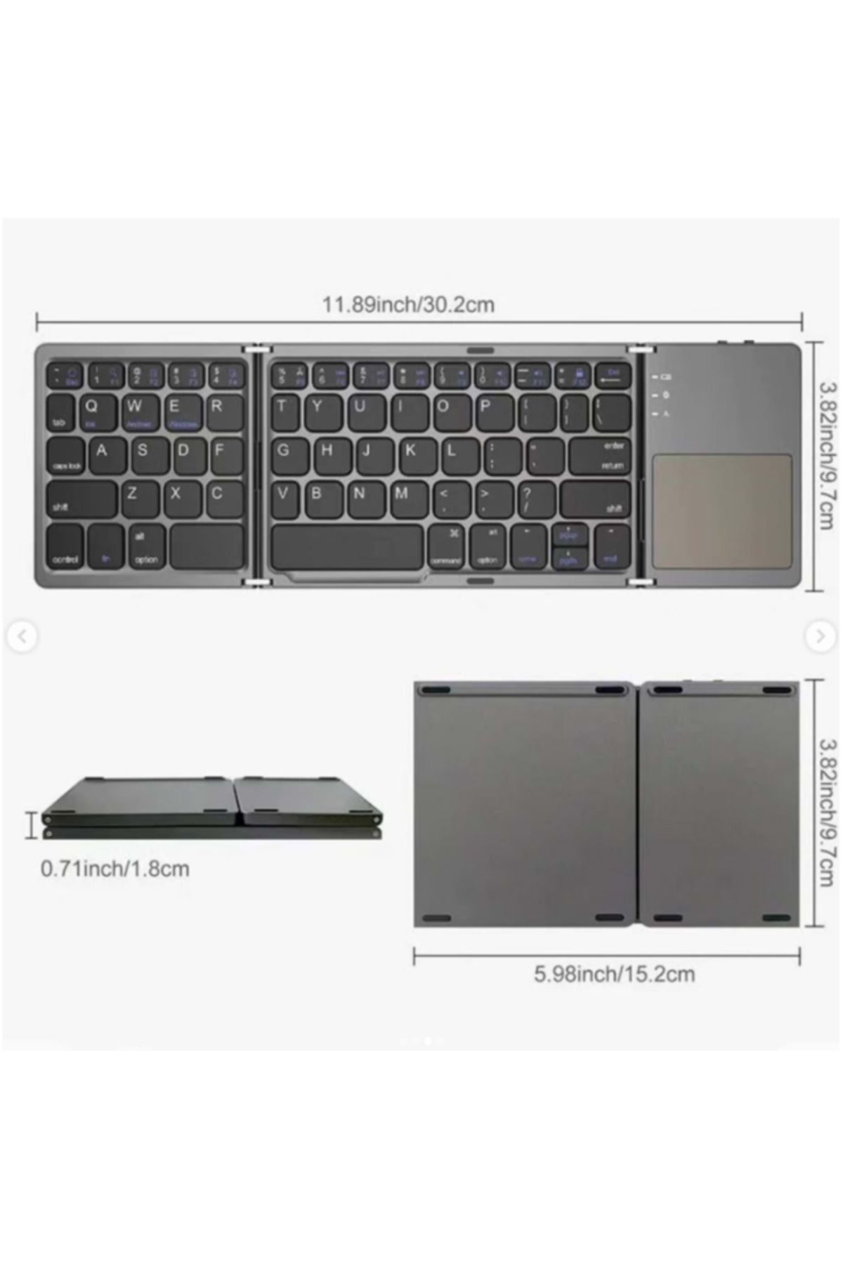 Datastar Katlanabilir Touchpad Klavye