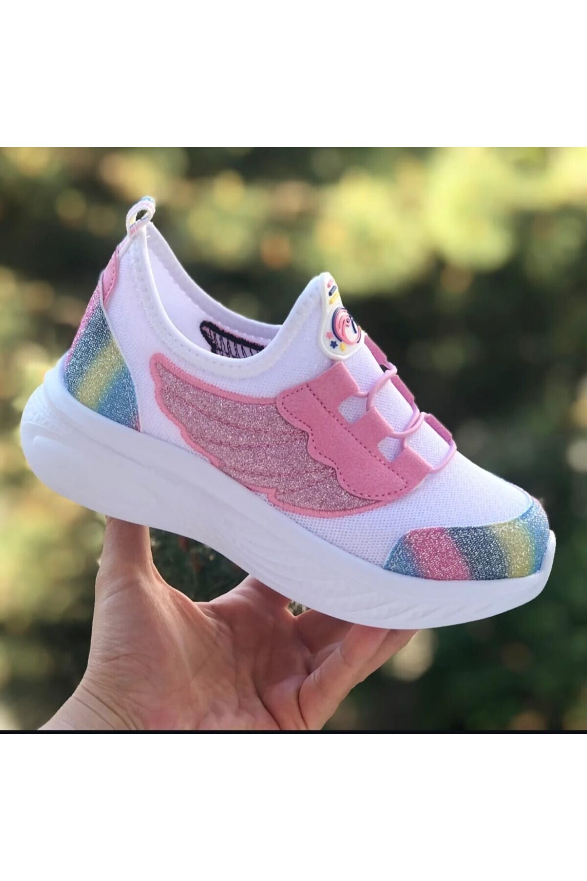 Pandalina-Girl Orthopedic Sneakers Hologram Patterned Phylon (Light) Sneaker 5